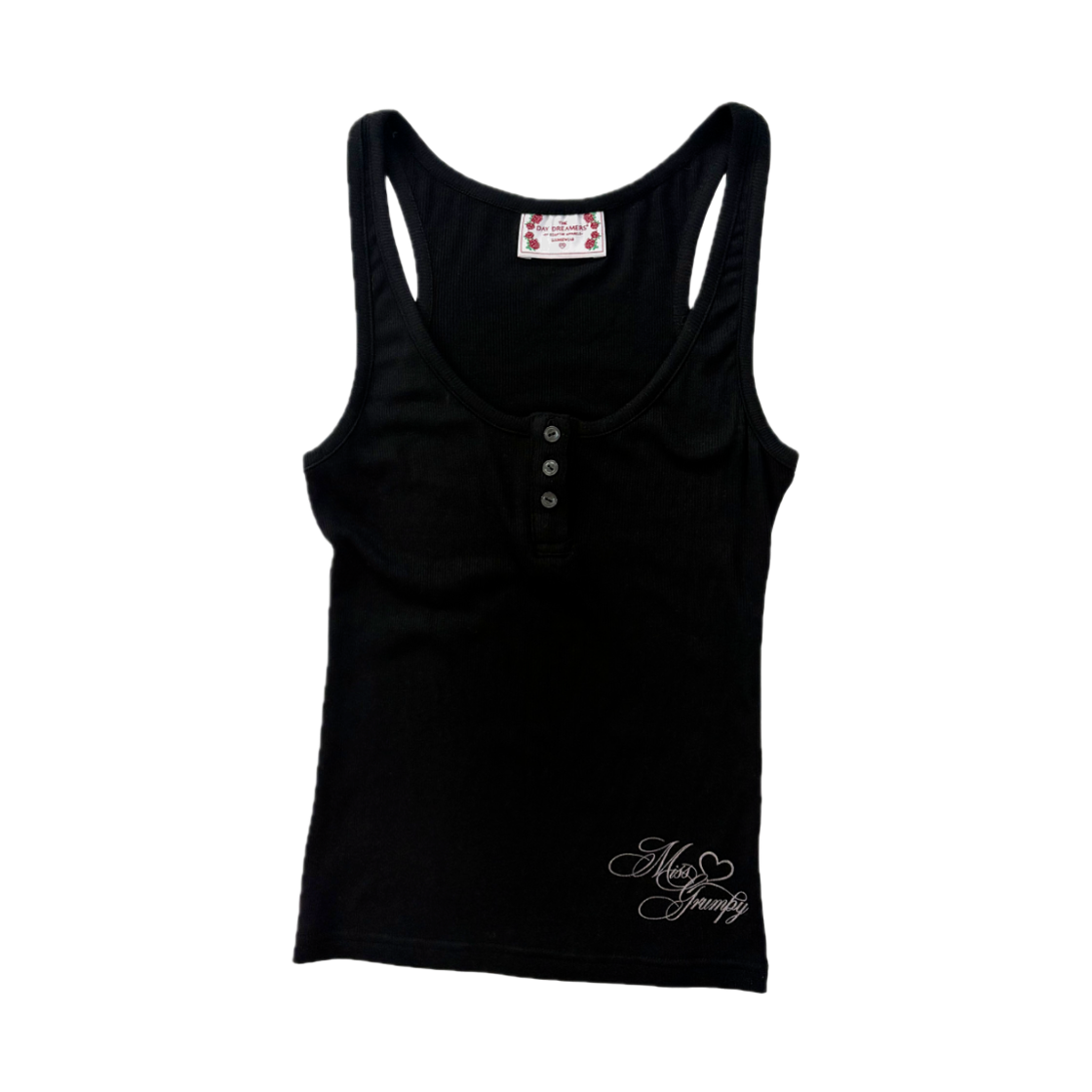 스컬프터 미스 그럼피 버튼업 탑 블랙(Sculptor Miss Grumpy Button-Up Top Black)