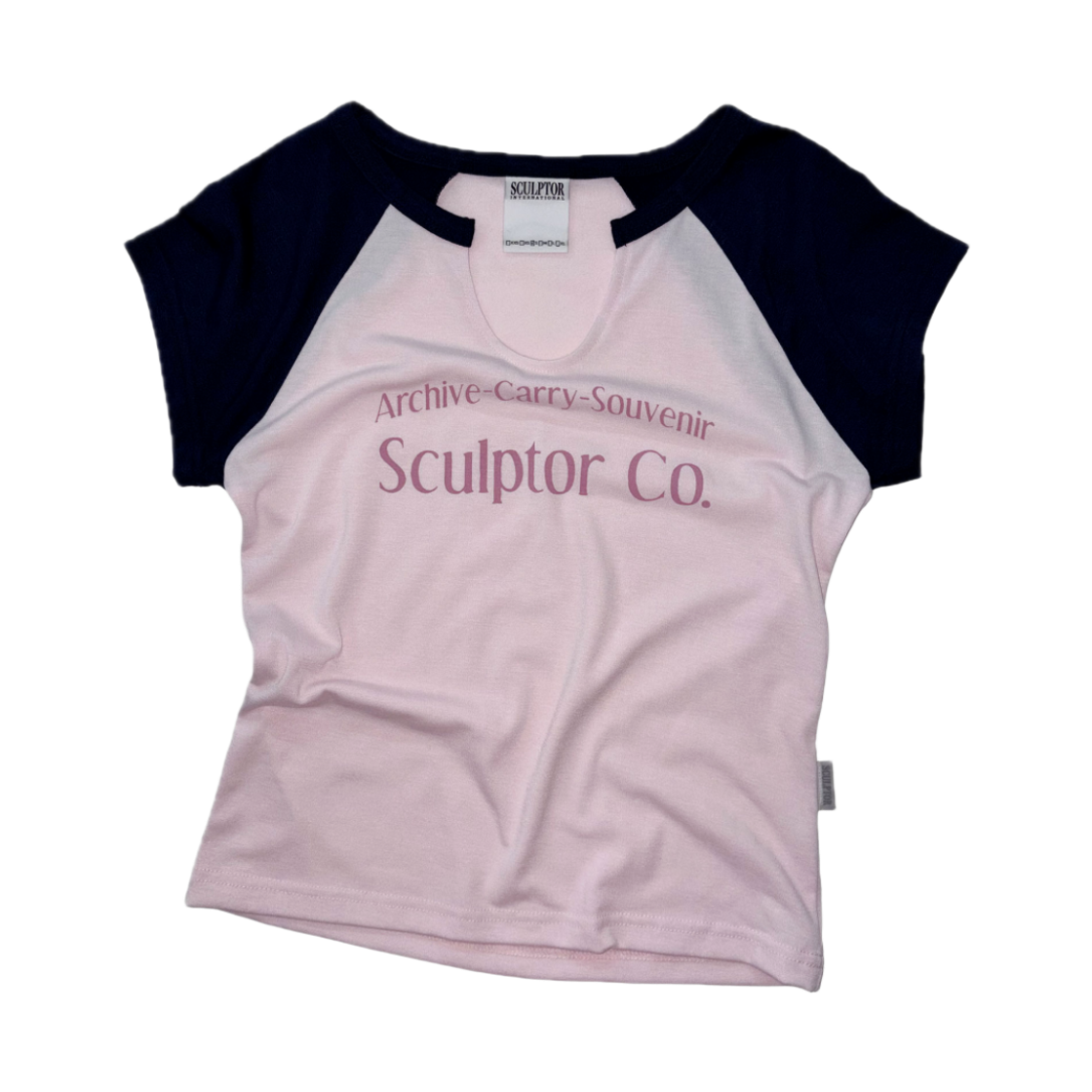 스컬프터 아카이브 래글런 티 베이비 핑크(Sculptor Archive Raglan Tee Baby Pink)