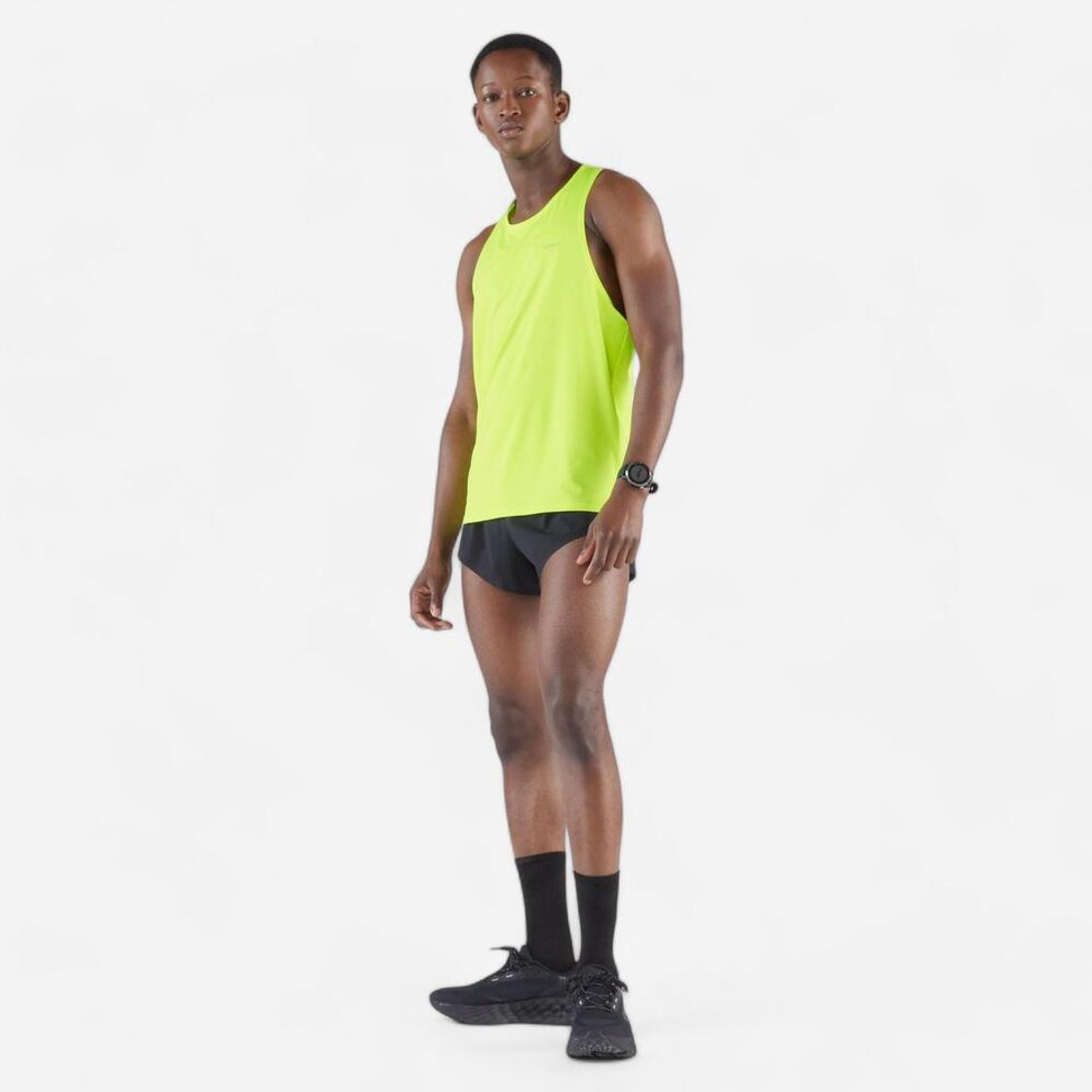 데카트론 남성 러닝 경량 싱글렛 900 울트라라이트 플루오 애시드 옐로우(DECATHLON Men's Running Lightweight Singlet 900 Ultralight Fluorescent Acid Yellow) - 6