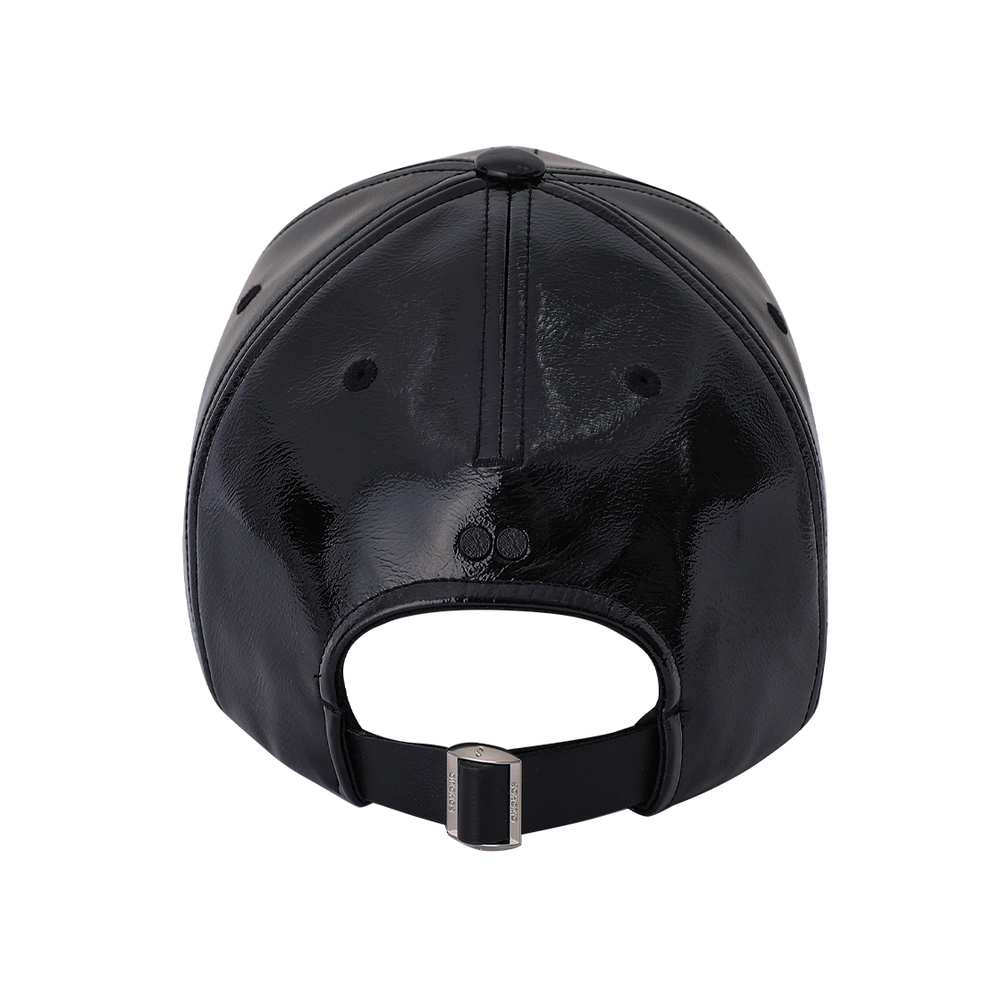 송지오 컬렉션 글로시 레더 볼캡 블랙(SONGZIO COLLECTION Glossy Leather Ball Cap Black) - 2