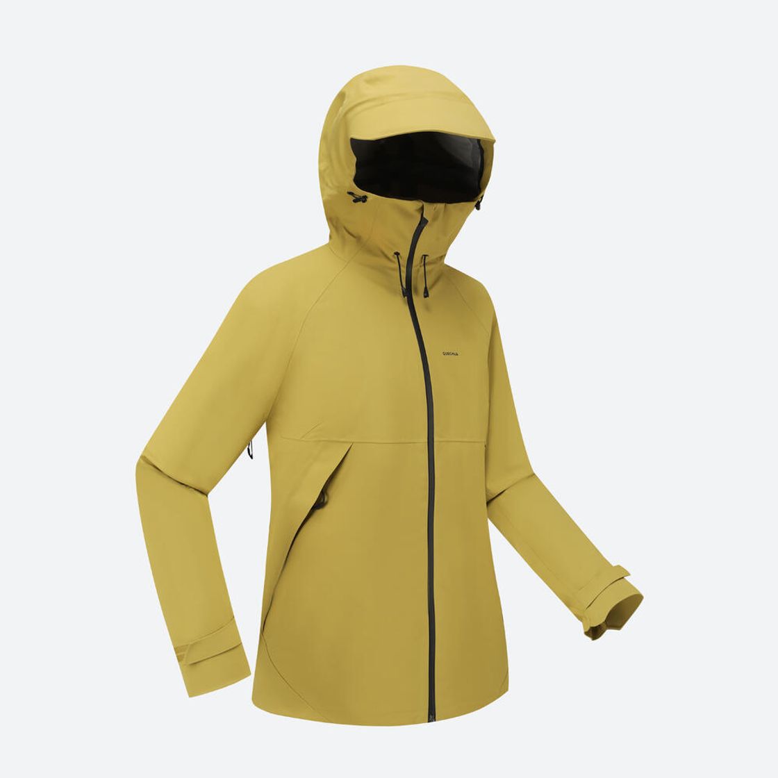데카트론 여성 하이킹 방수 자켓 MH500 맹그로브 카키(DECATHLON Women's Hiking Waterproof Jacket MH500 Mangrove Khaki) - 2