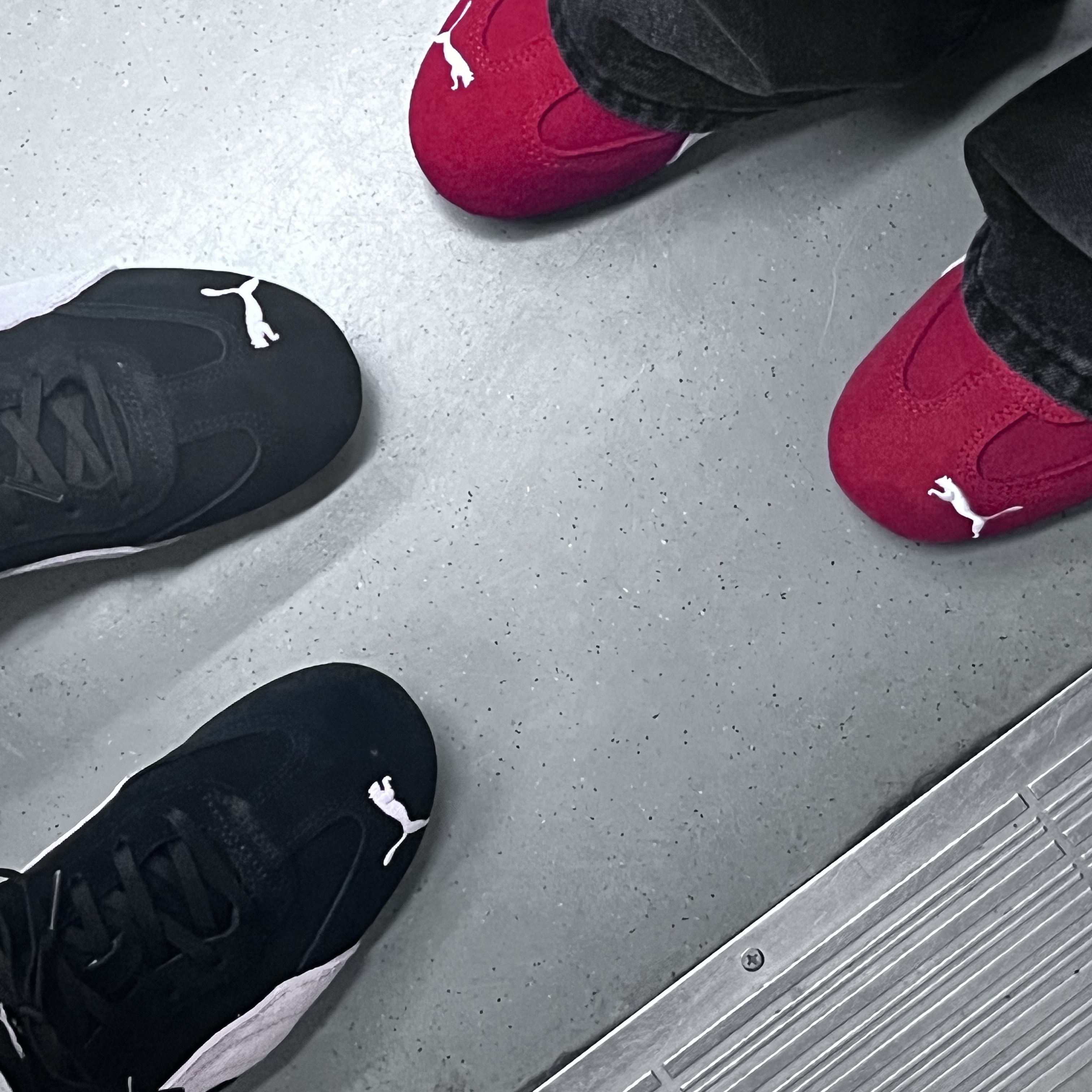 Puma Speedcat OG Black Mauve Mist, Puma Speedcat OG Red White 착용 스타일