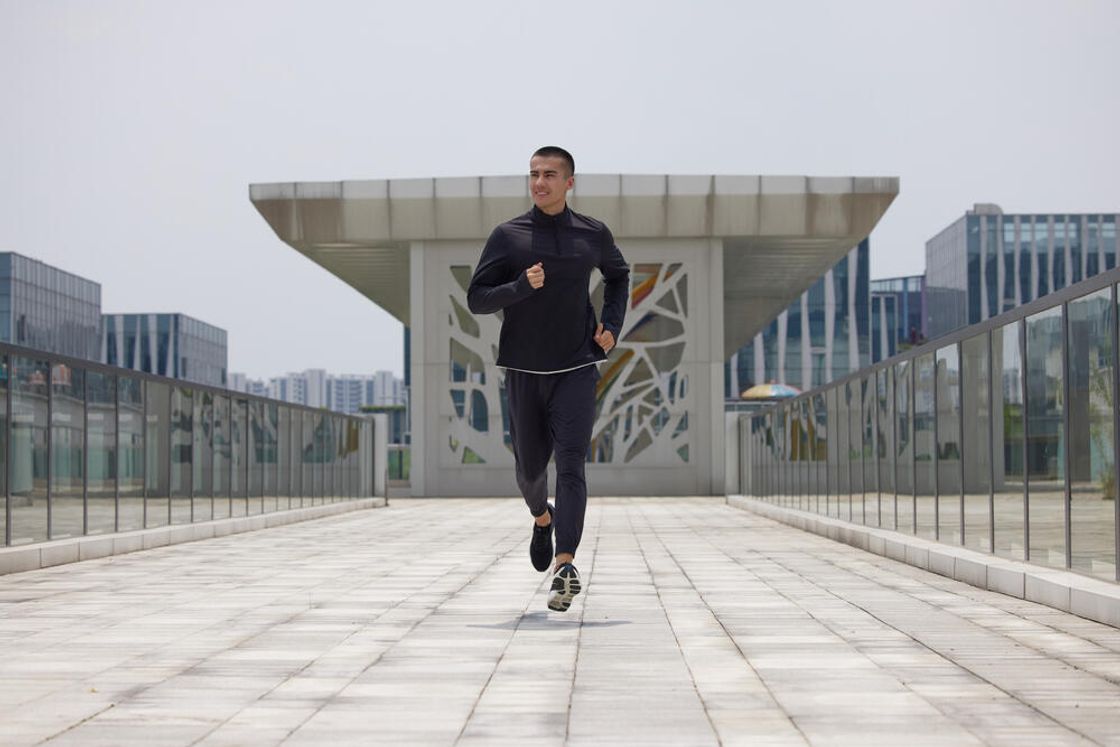 데카트론 남성 하프집 러닝 긴팔 티 런 웜 500 스모크 블랙(DECATHLON Men's Half-Zip Running Long-Sleeved T-Shirt Run Warm 500 Smoke Black) - 10