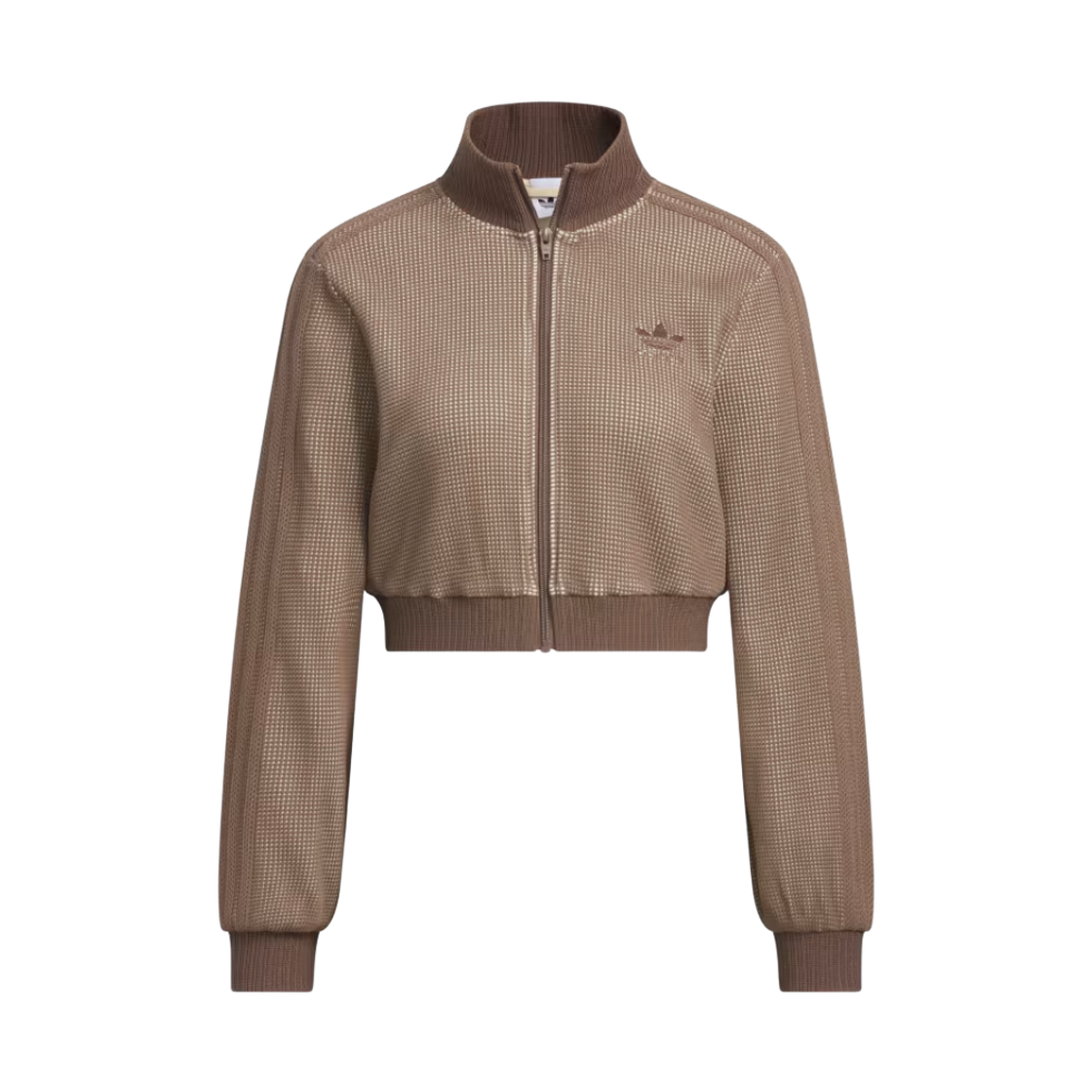KC2645 (W) Adidas Originals Crop Track Top Sand Strata Earth Strata - KR Sizing