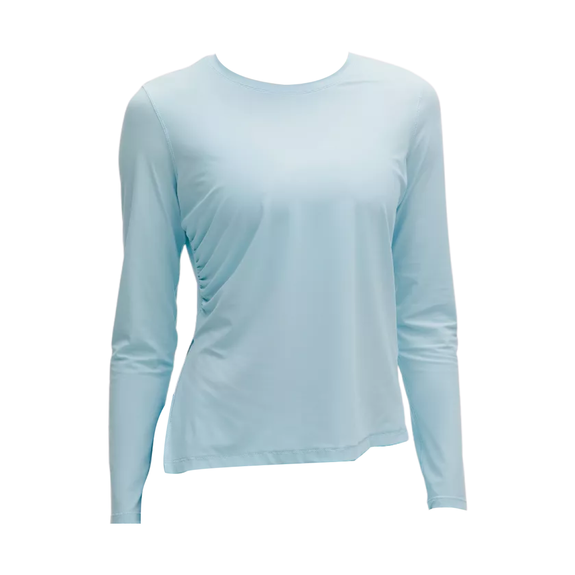 (W) 룰루레몬 사이드 루시드 러닝 롱슬리브 셔츠 폼 클라우드((W) Lululemon Side Lucid Running Long-Sleeve Shirt Foam Cloud) - 1