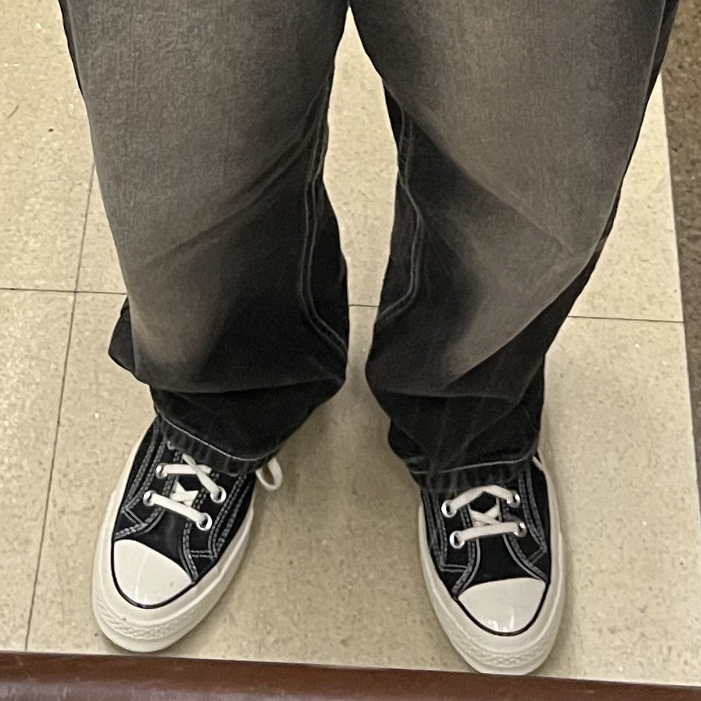 Converse Chuck 70 Hi Black 착용 스타일 - 3