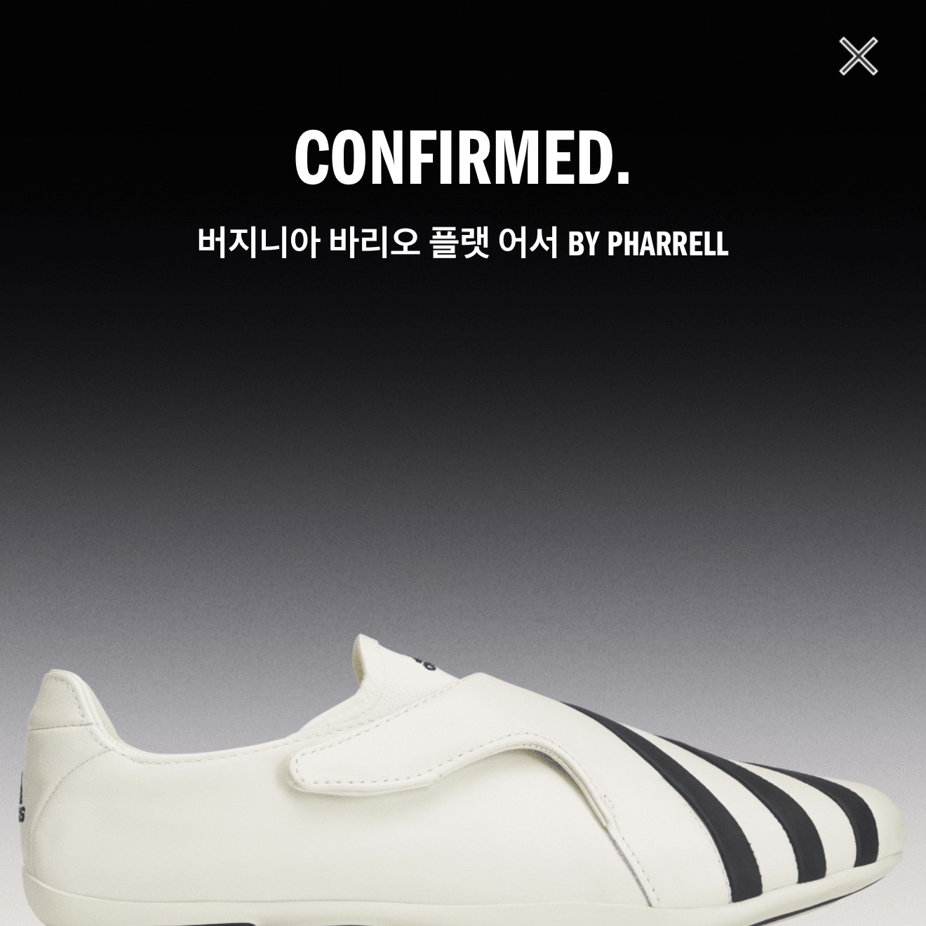Adidas x Pharrell Williams Virginia Vario Flat Earther Supplier Color Core Black 착용 스타일