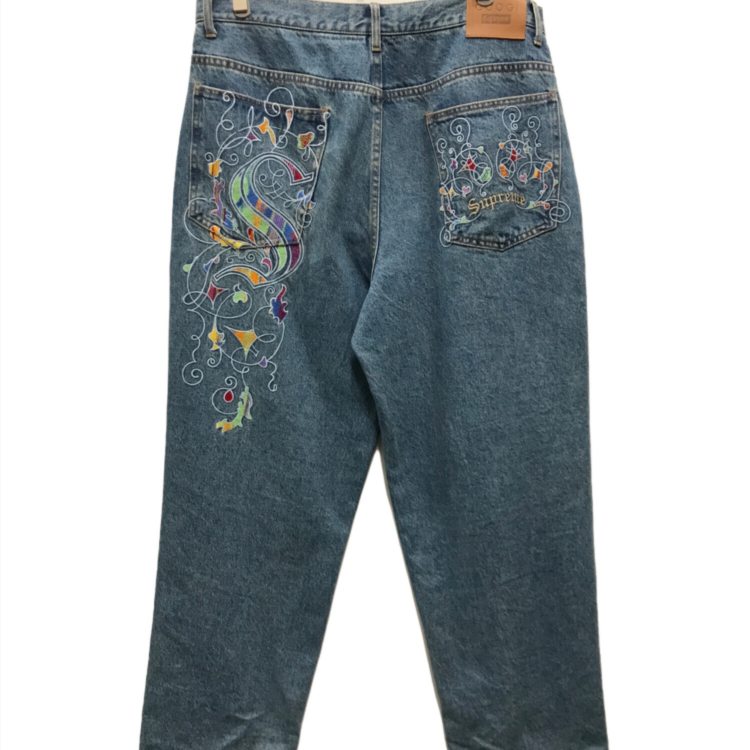 Supreme x Coogi Baggy Jean Blue - 23SS 착용 스타일