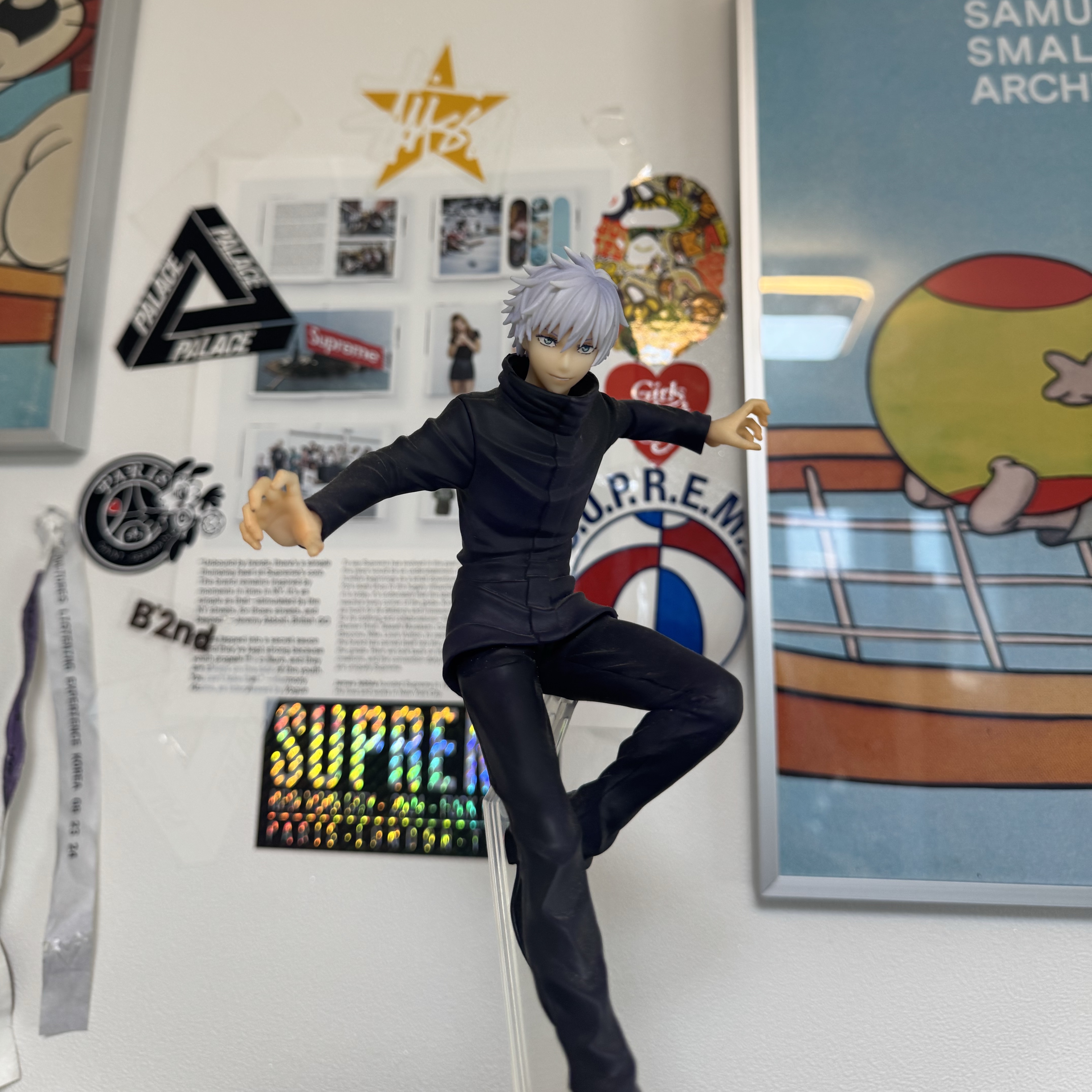Bandai Ichiban Kuji Jujutsu Kaisen 4 D Prize Reprint Ver. Gojo Satoru Figure 착용 스타일