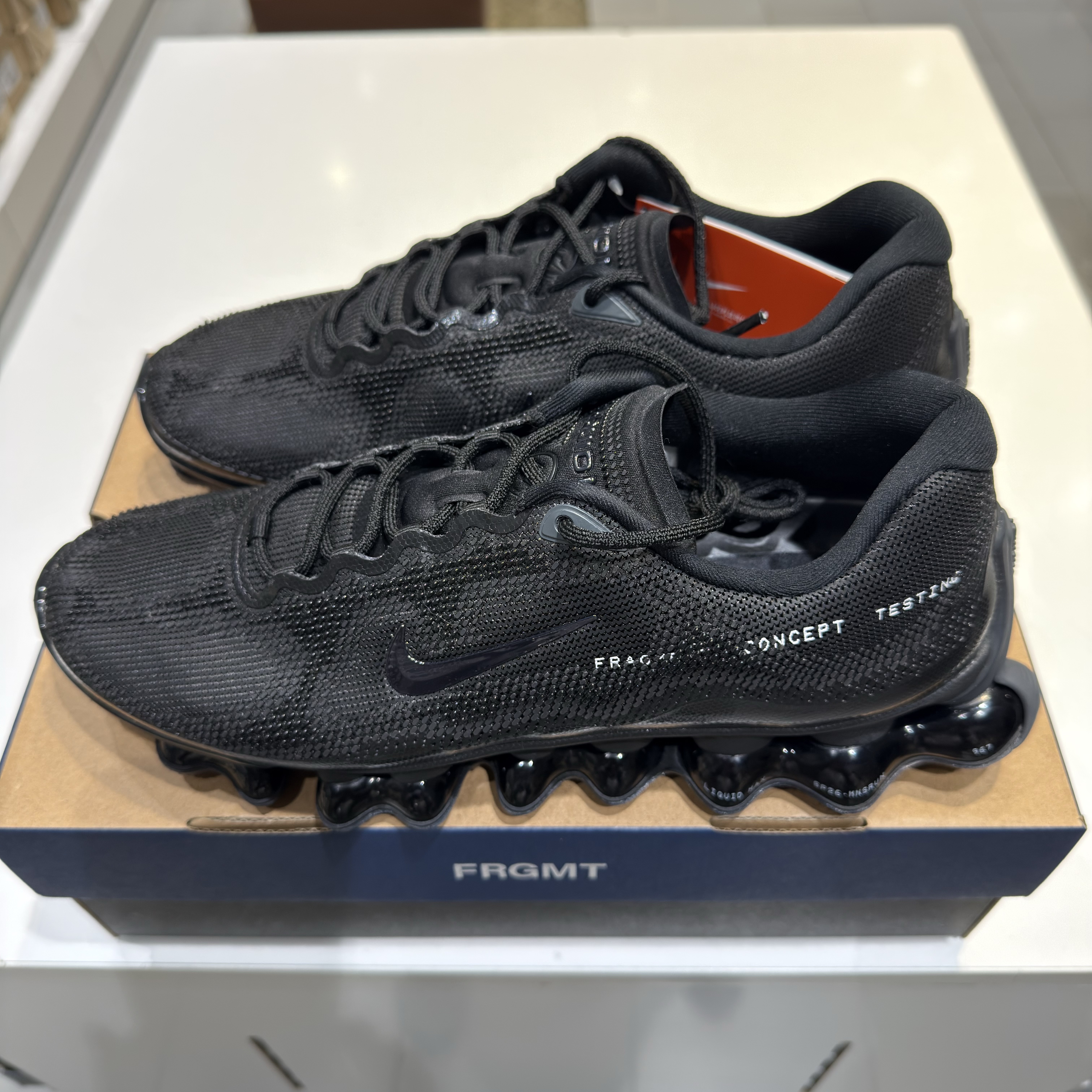 Nike x Fragment Air Liquid Max Black Anthracite 착용 스타일 - 2