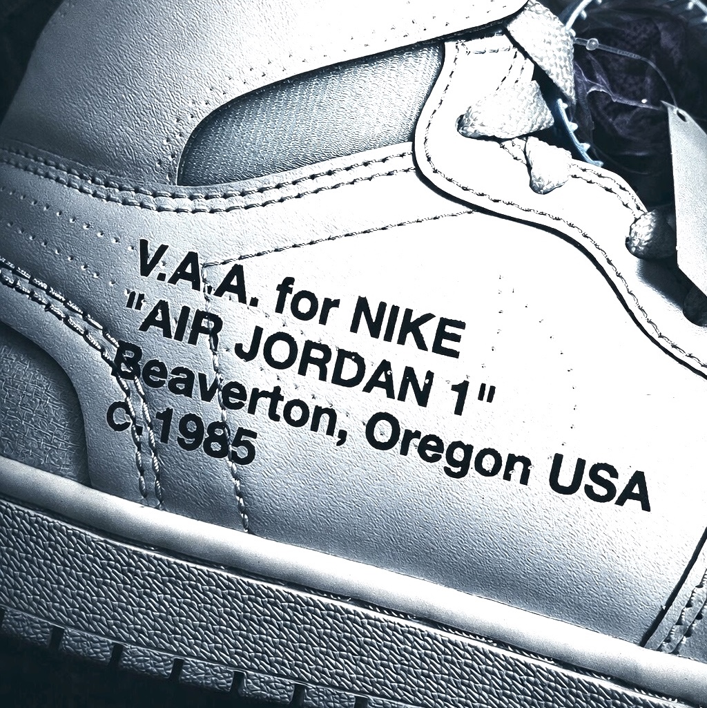 Jordan 1 x Virgil Abloh Archive Retro High Alaska White 착용 스타일 - 2