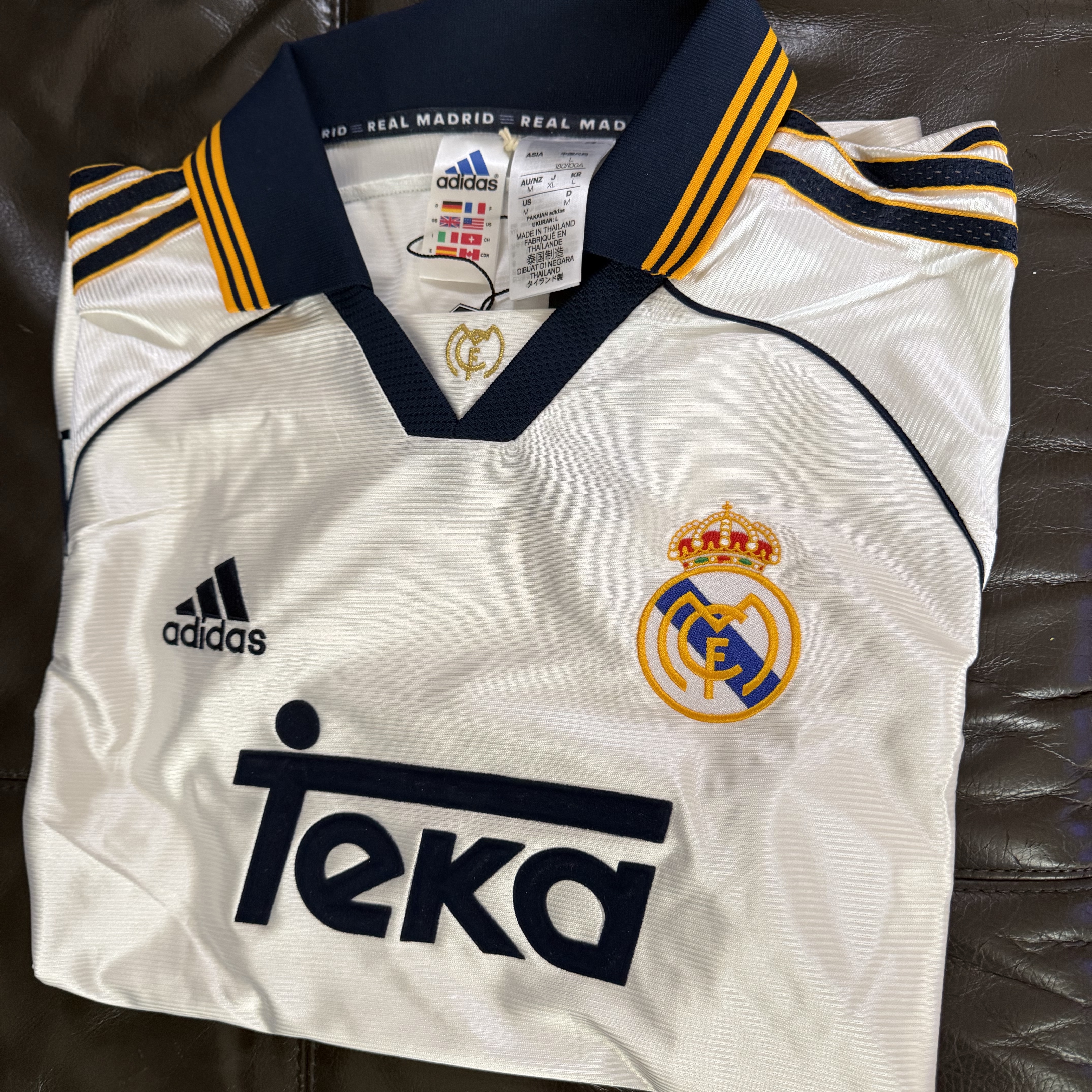 Adidas Real Madrid 99/00 Home Jersey White - KR Sizing (Non Marking Ver.) 착용 스타일 - 2
