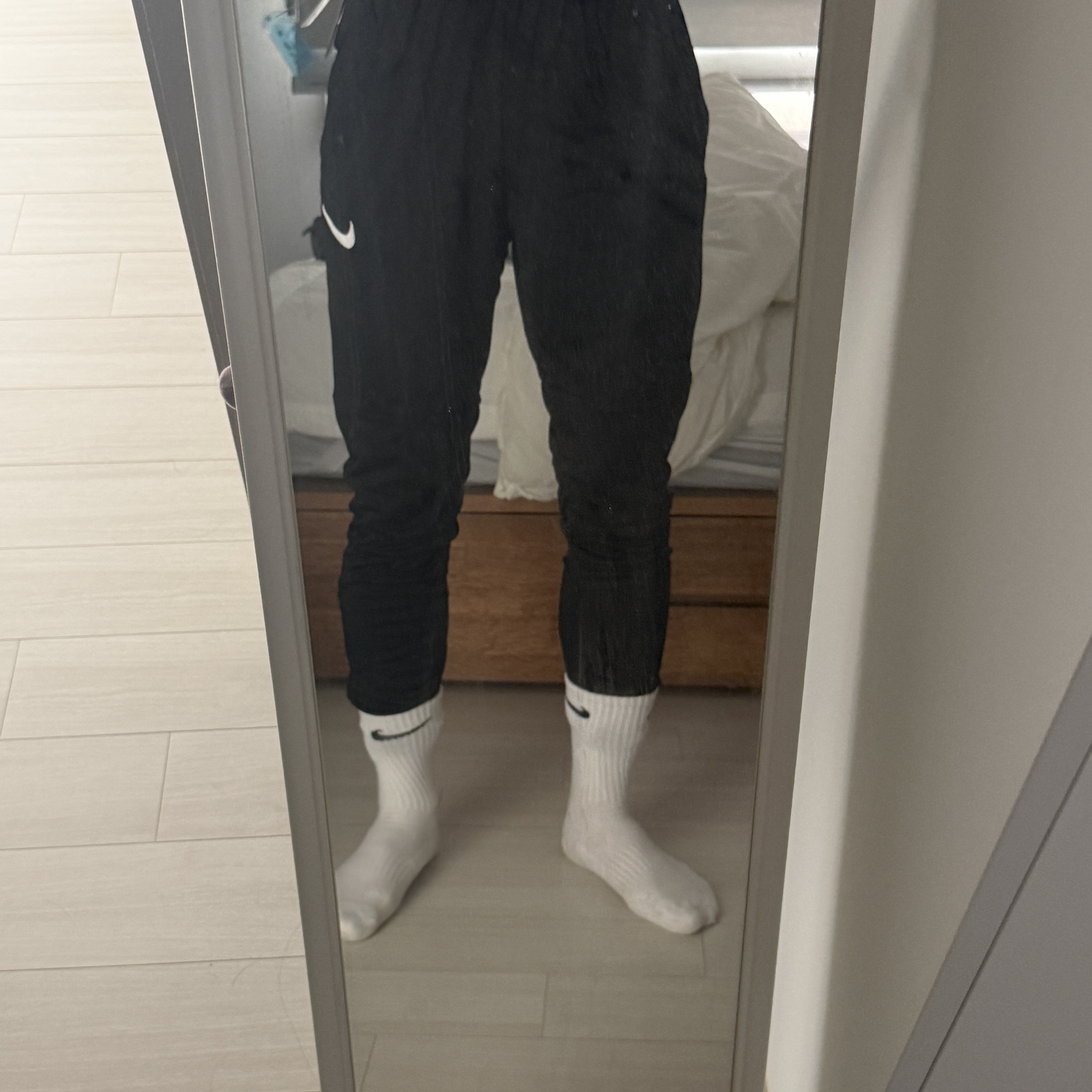 Nike Dri-Fit Park 20 Knit Pant Black White - US/EU 착용 스타일