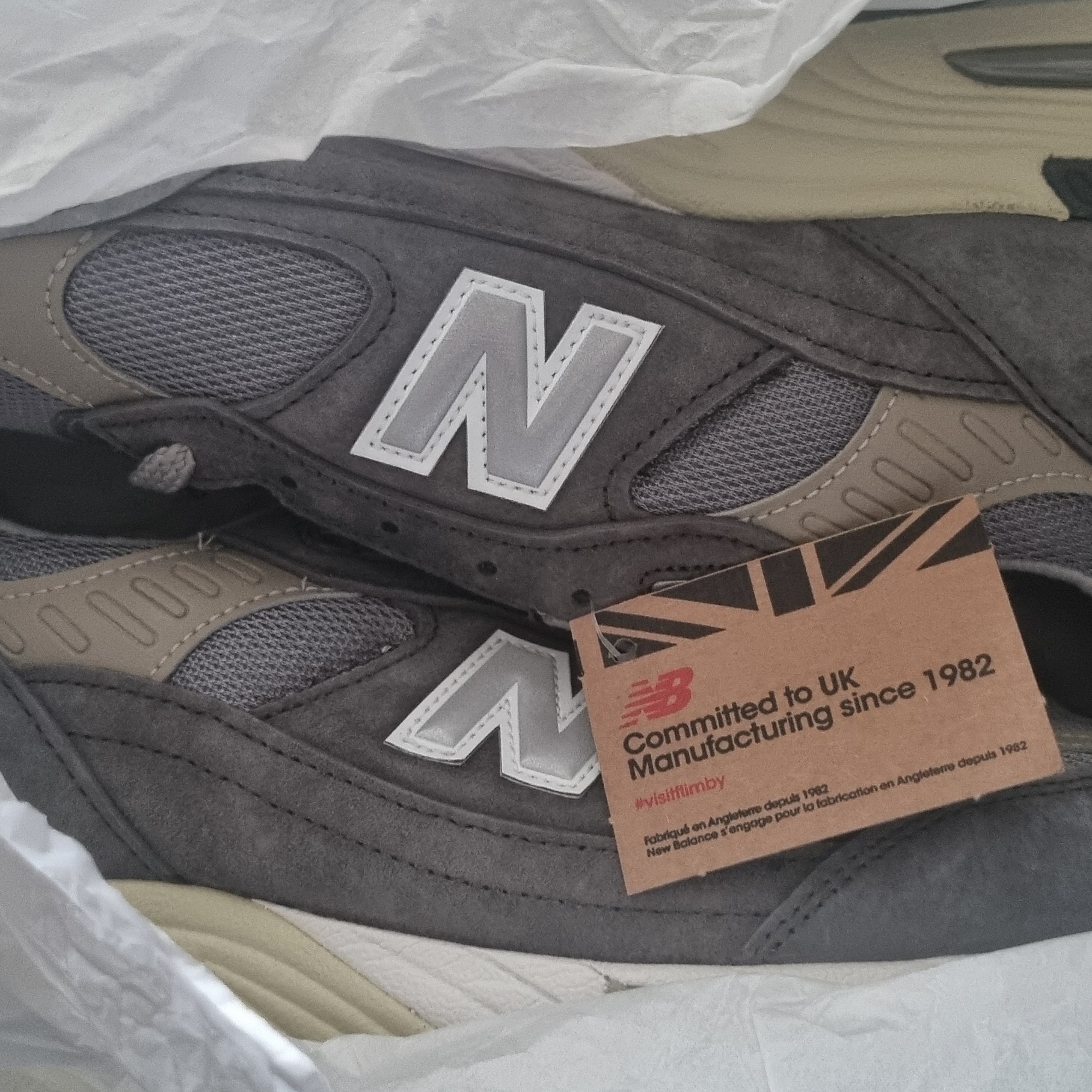 New Balance x DSM 991 Made in UK Grey 착용 스타일