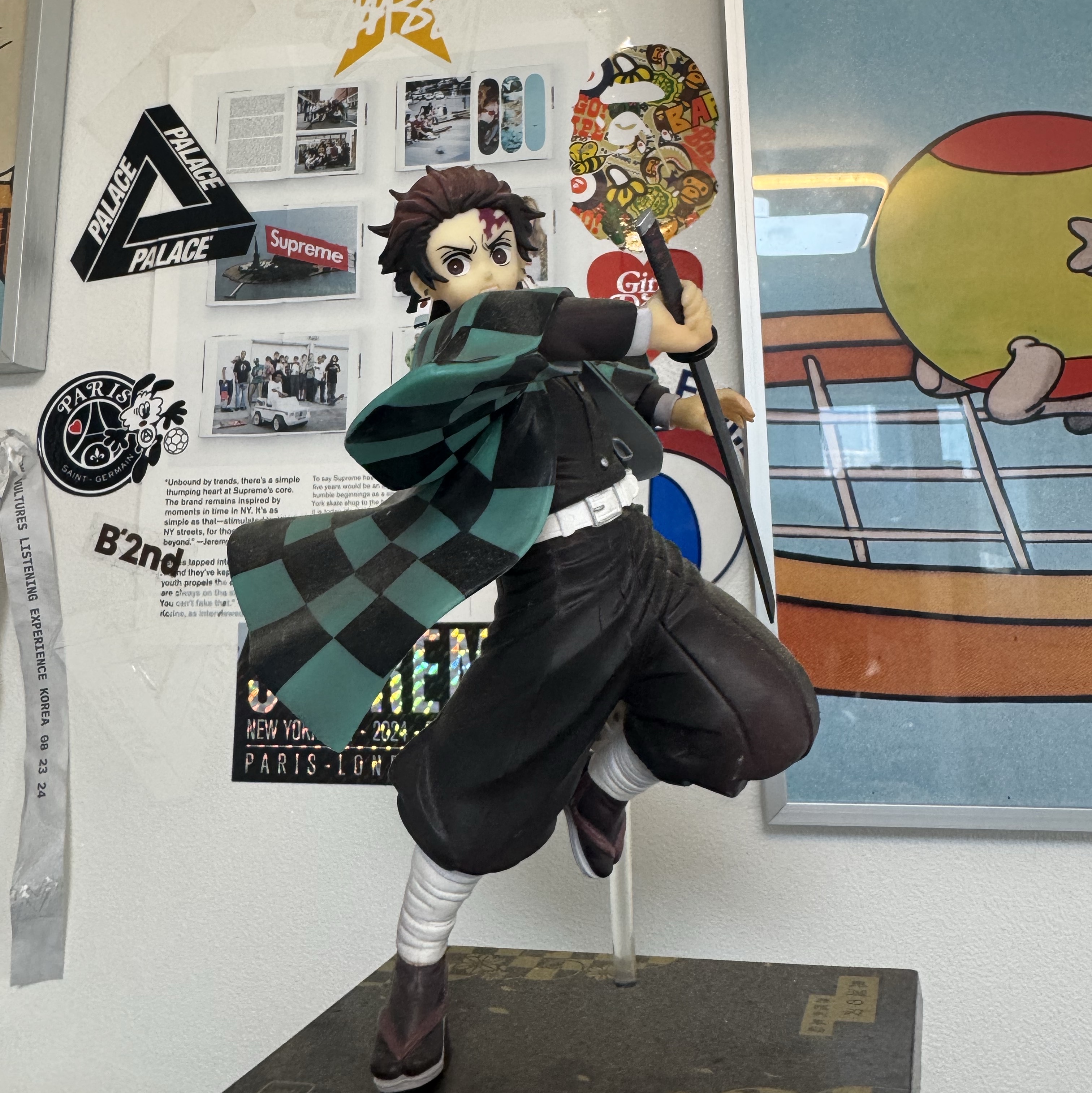 Bandai Ichiban Kuji Demon Slayer Kimetsu No Yaiba - Mugen Train Arc B Prize Kamado Tanjiro Figure 착용 스타일