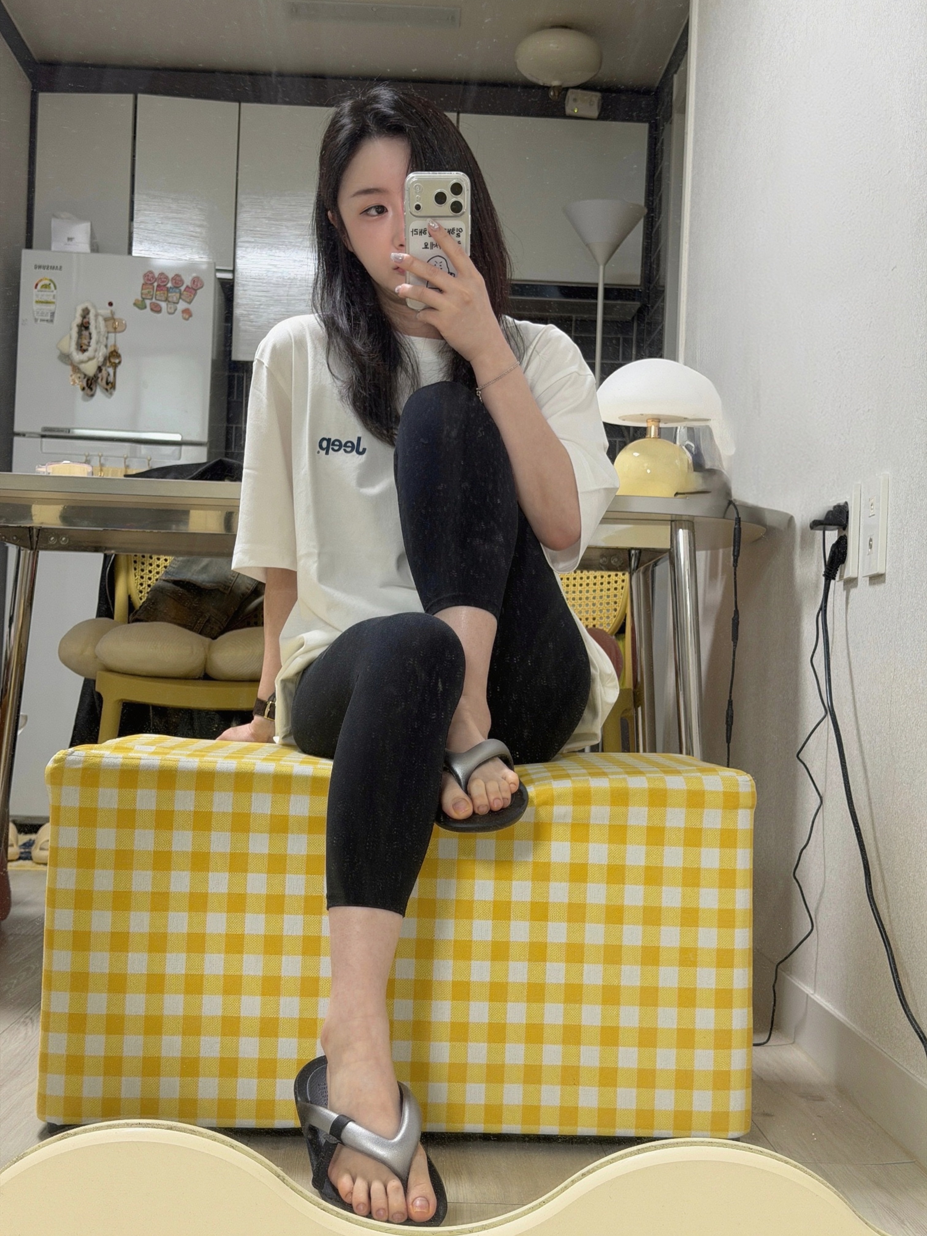 (W) Taw&Toe Zerovity Plumpy Eclipse Silver 착용 스타일
