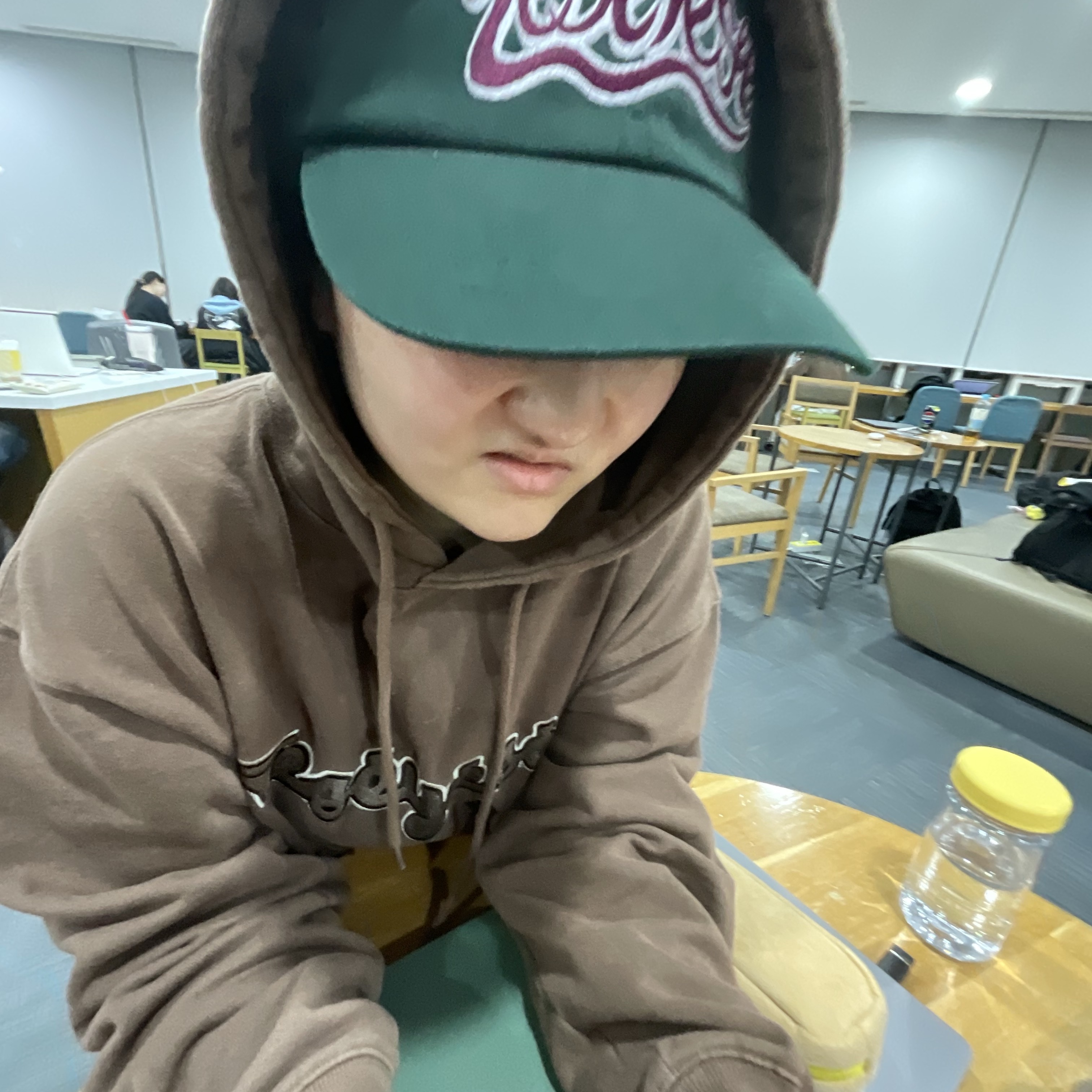 [더블적립] YESEYESEE Y.E.S Snail Logo Cap Green 착용 스타일
