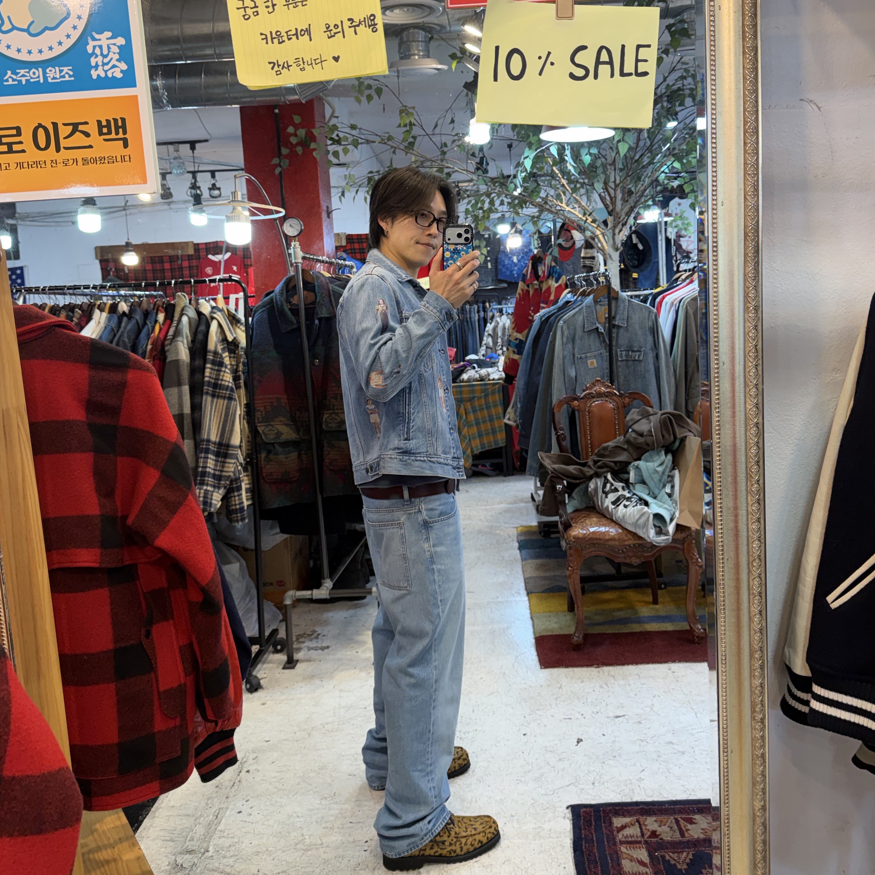 Timberland x Wacko Maria 3-Eye Authentic Boat Shoes Leopard - Wide, Undermycar Cowhide Module Belt Strap Red 착용 스타일 - 3