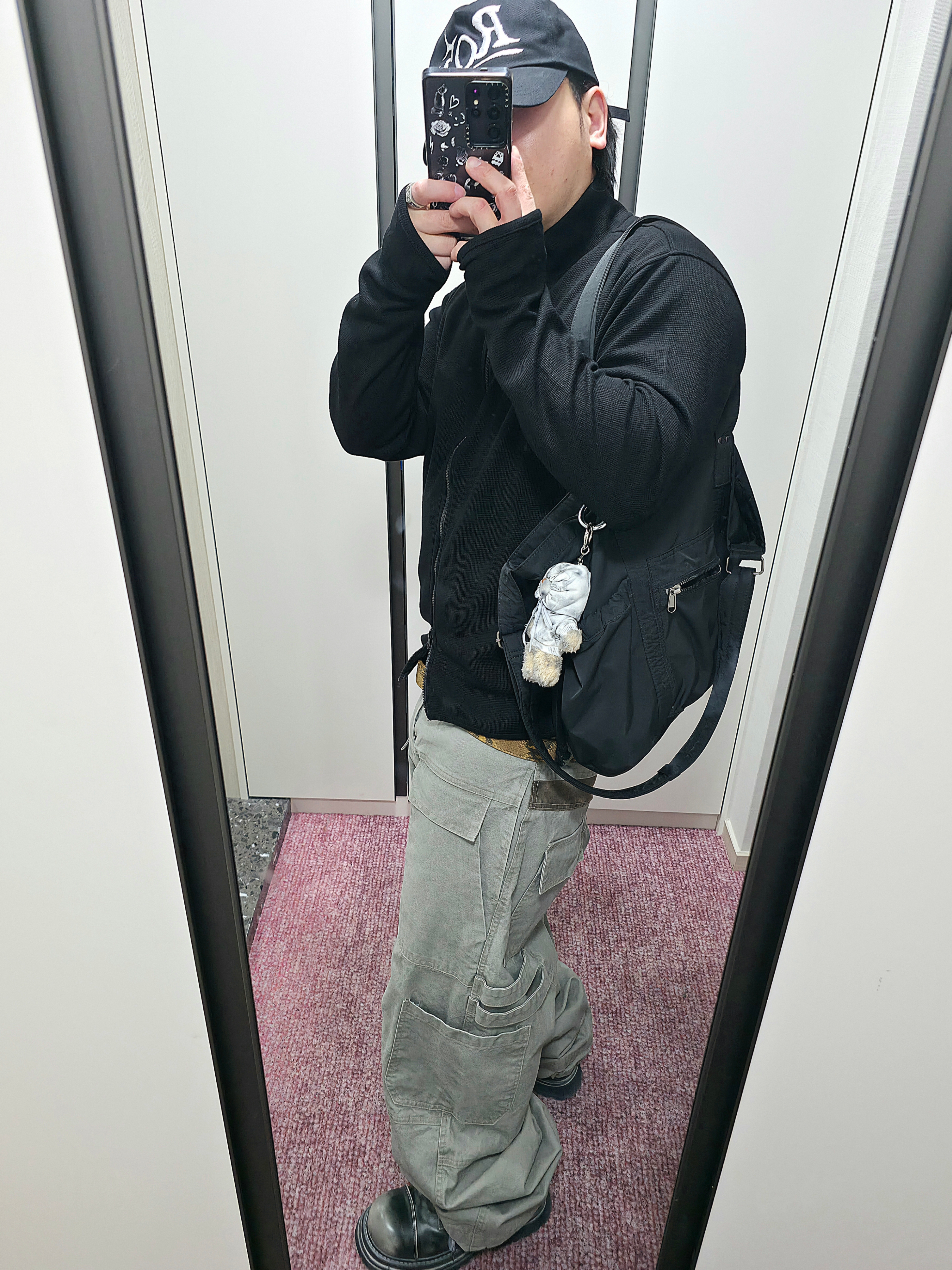 ALEXII Dirty Hoodie Bear Yellow 착용 스타일 - 3