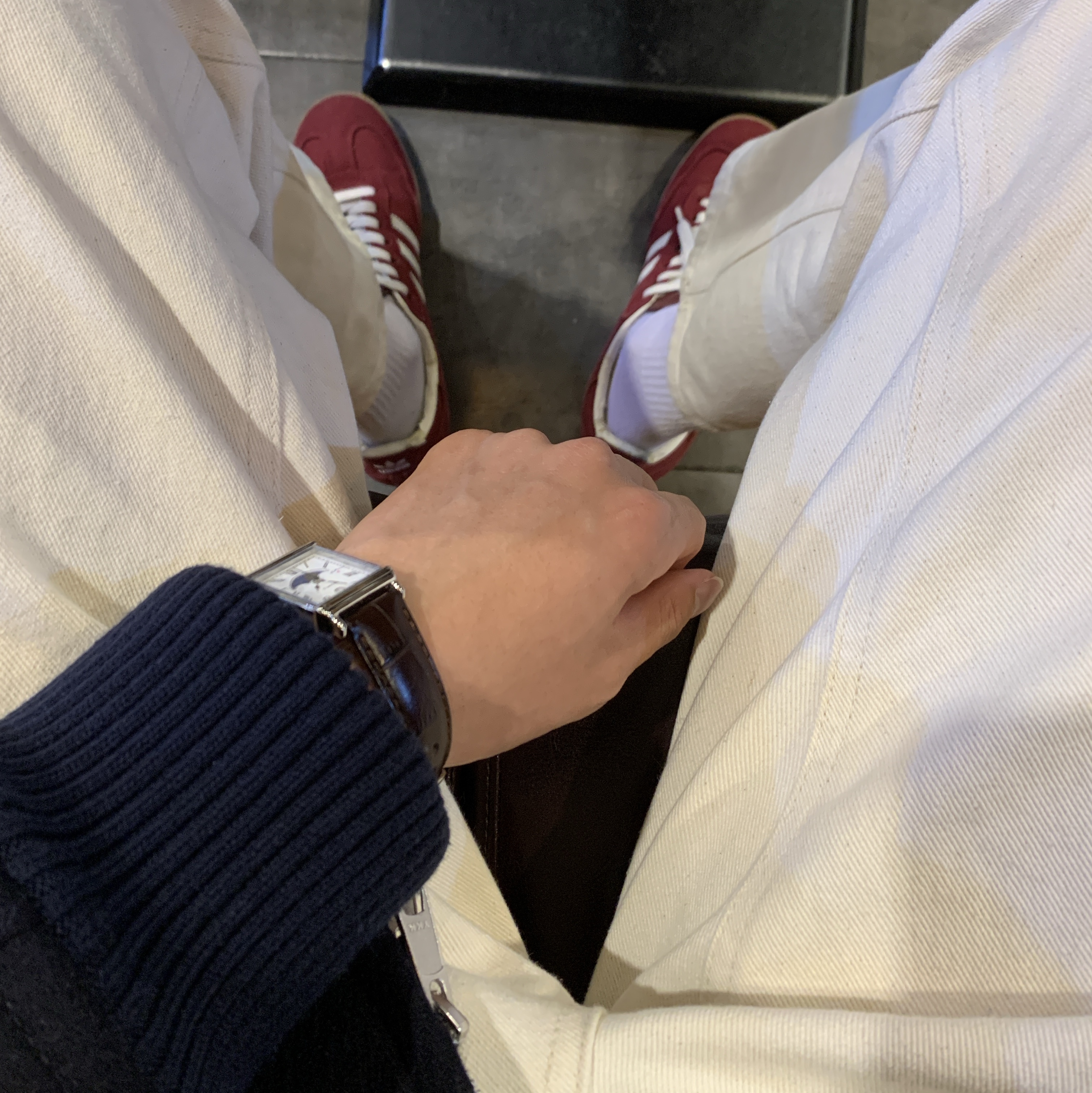 Timex x Noah Moon 37mm Phase Watch Brown Steel 착용 스타일
