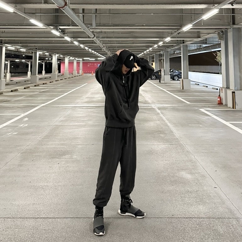 Palace P 6-Panel Black, Palace P 6-Panel Cap Black - 24SS 착용 스타일 - 4