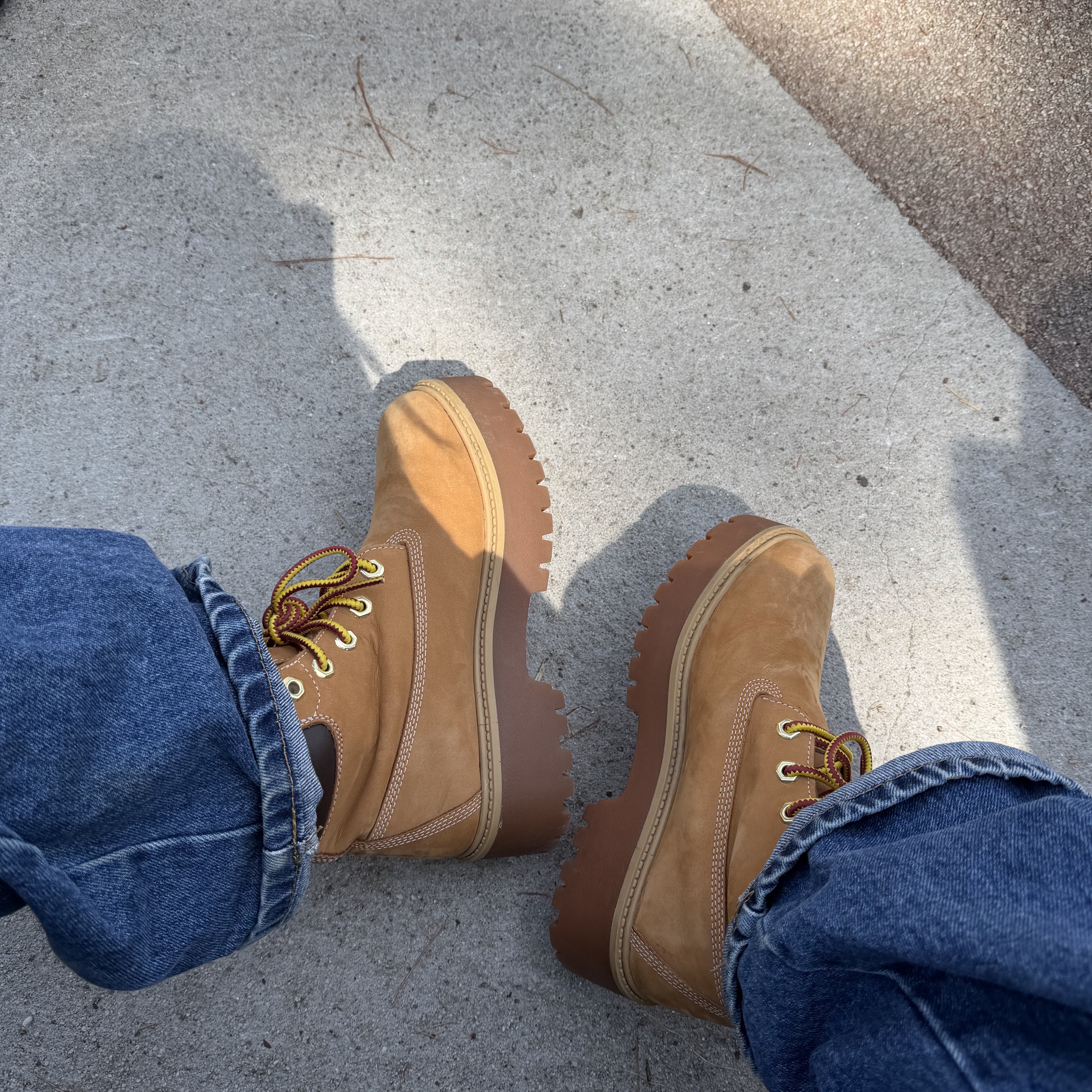 Timberland Premium 6 inch Waterproof Boot Wheat Nubuck - Wide 착용 스타일