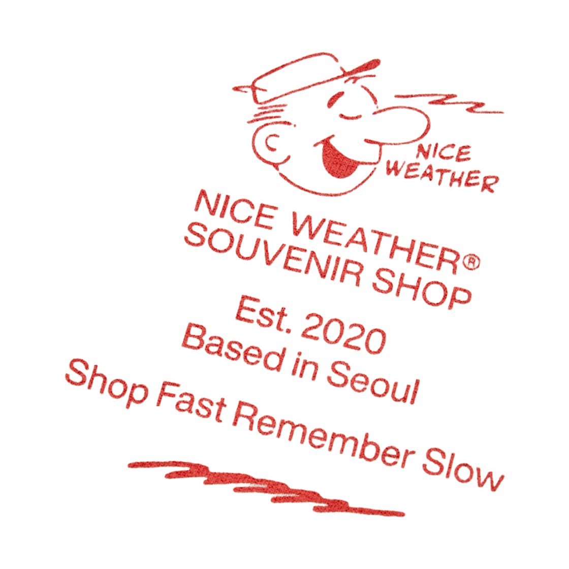 나이스웨더 어패럴 수베니어 가이 롱슬리브 티셔츠 크림(Nice Weather Apparel Souvenir Guy L/S T-Shirts Cream) - 3