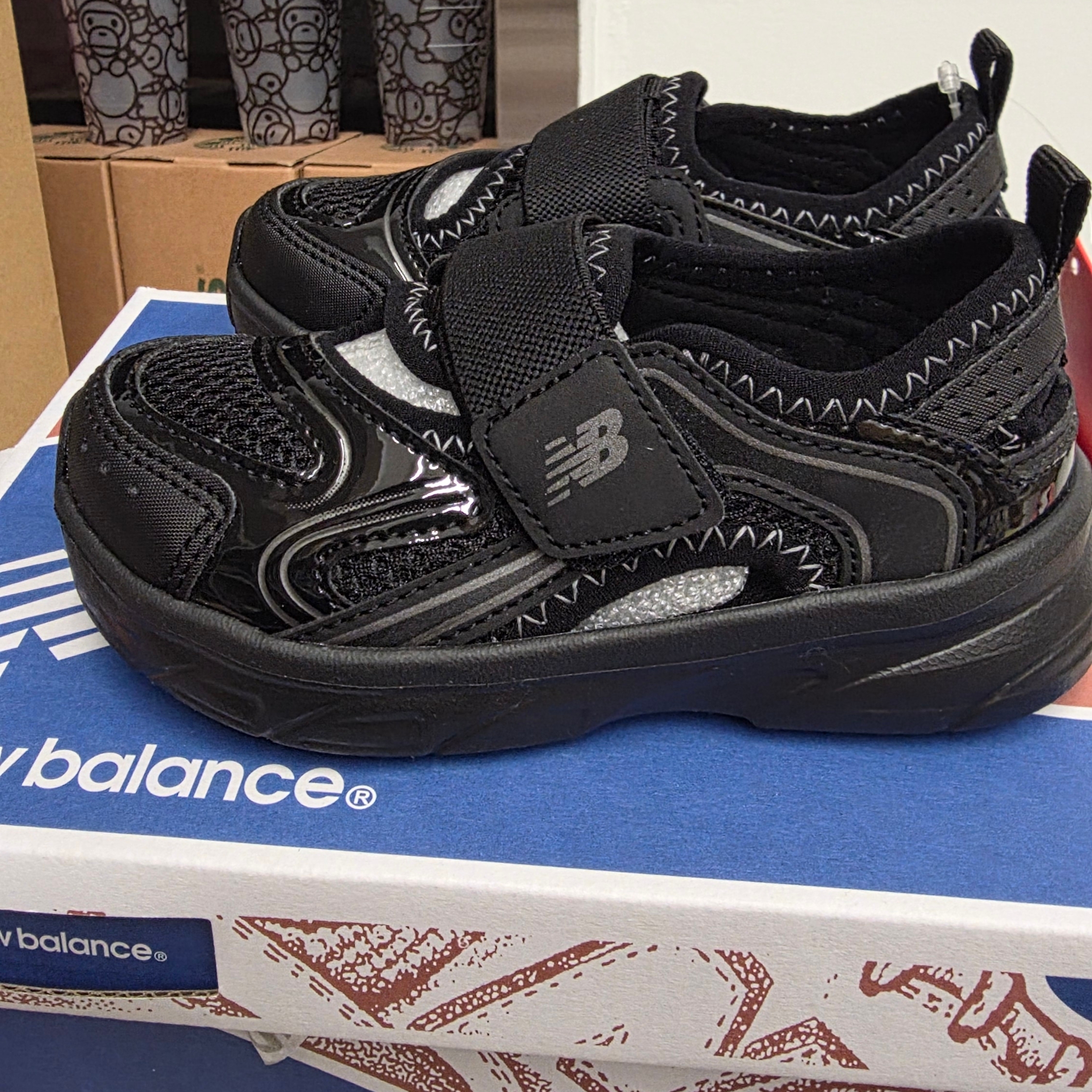 (TD) New Balance Freedle X Sandal Jet Black, (Kids) New Balance Freedle X Sandal Jet Black 착용 스타일