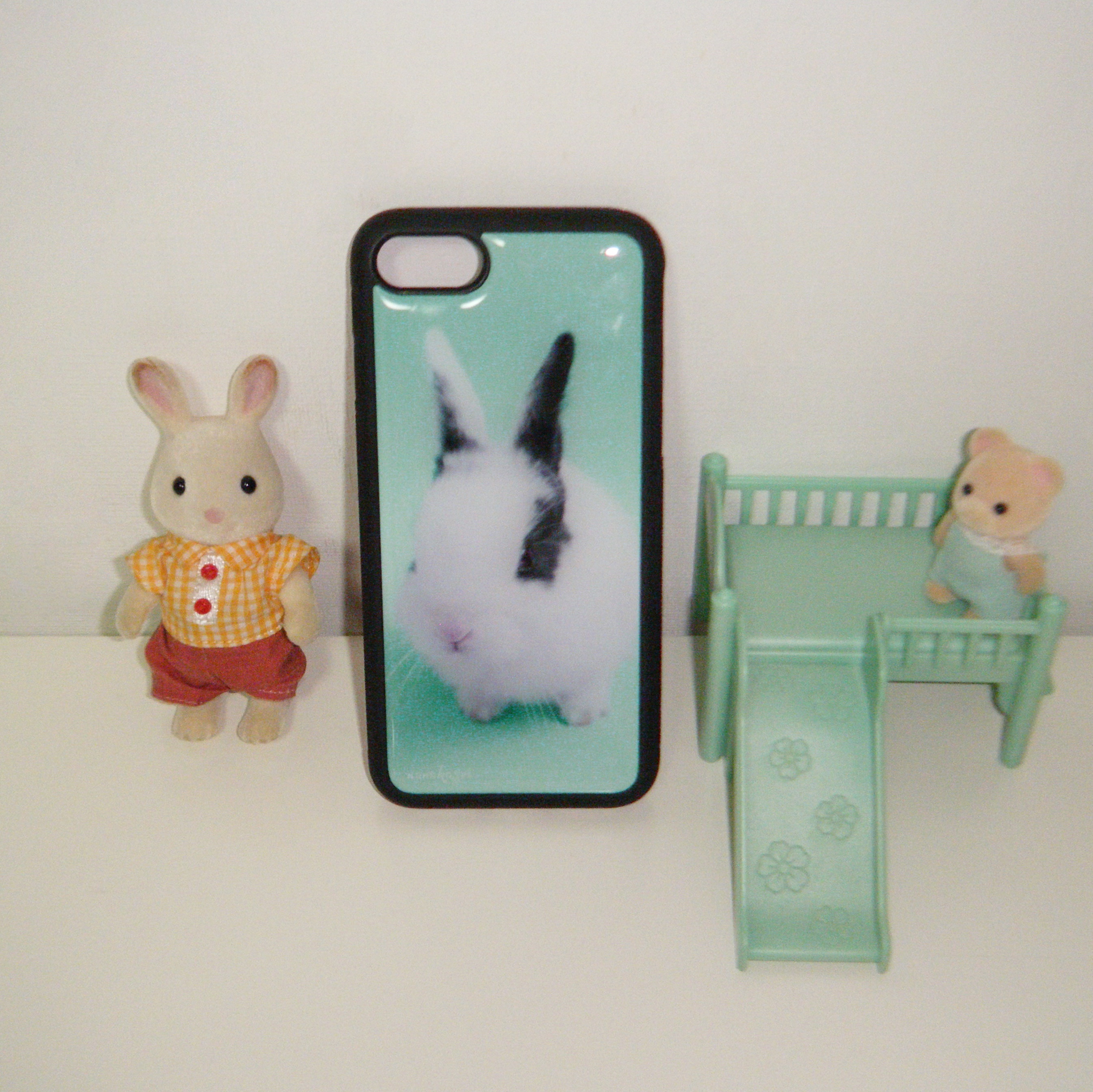 NANAKASEI mint bunny epoxy bumper case 착용 스타일 - 2
