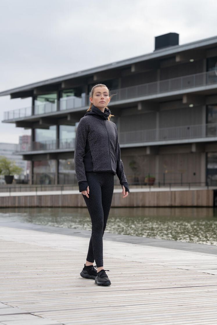 데카트론 여성 러닝 레깅스 런 드라이 100 스모크 블랙(DECATHLON Women's Running Leggings Run Dry 100 Smoked Black) - 7