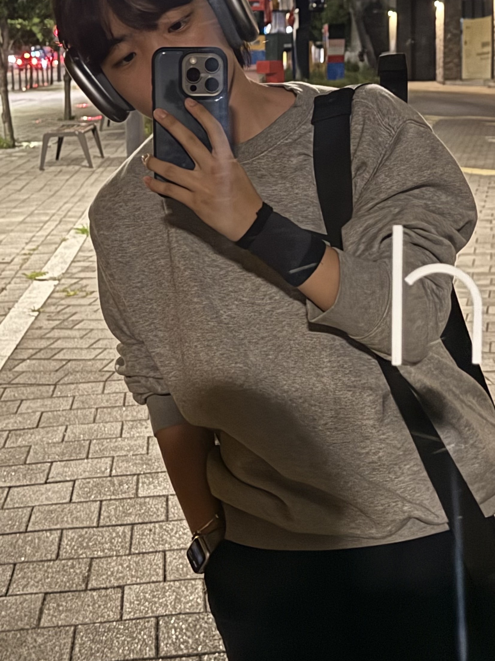 Nike Park Crew Sweatshirt Grey Heather, Nike Brasilia 9.5 Training Duffle Bag Extra Small 25L Black 착용 스타일 - 1