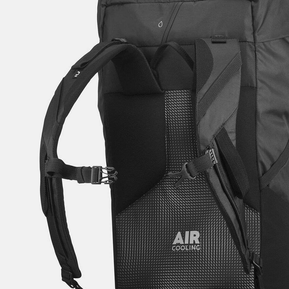데카트론 등산 백팩 35L MH100 스모크 블랙(DECATHLON Hiking Backpack 35L MH100 Smoked Black) - 8