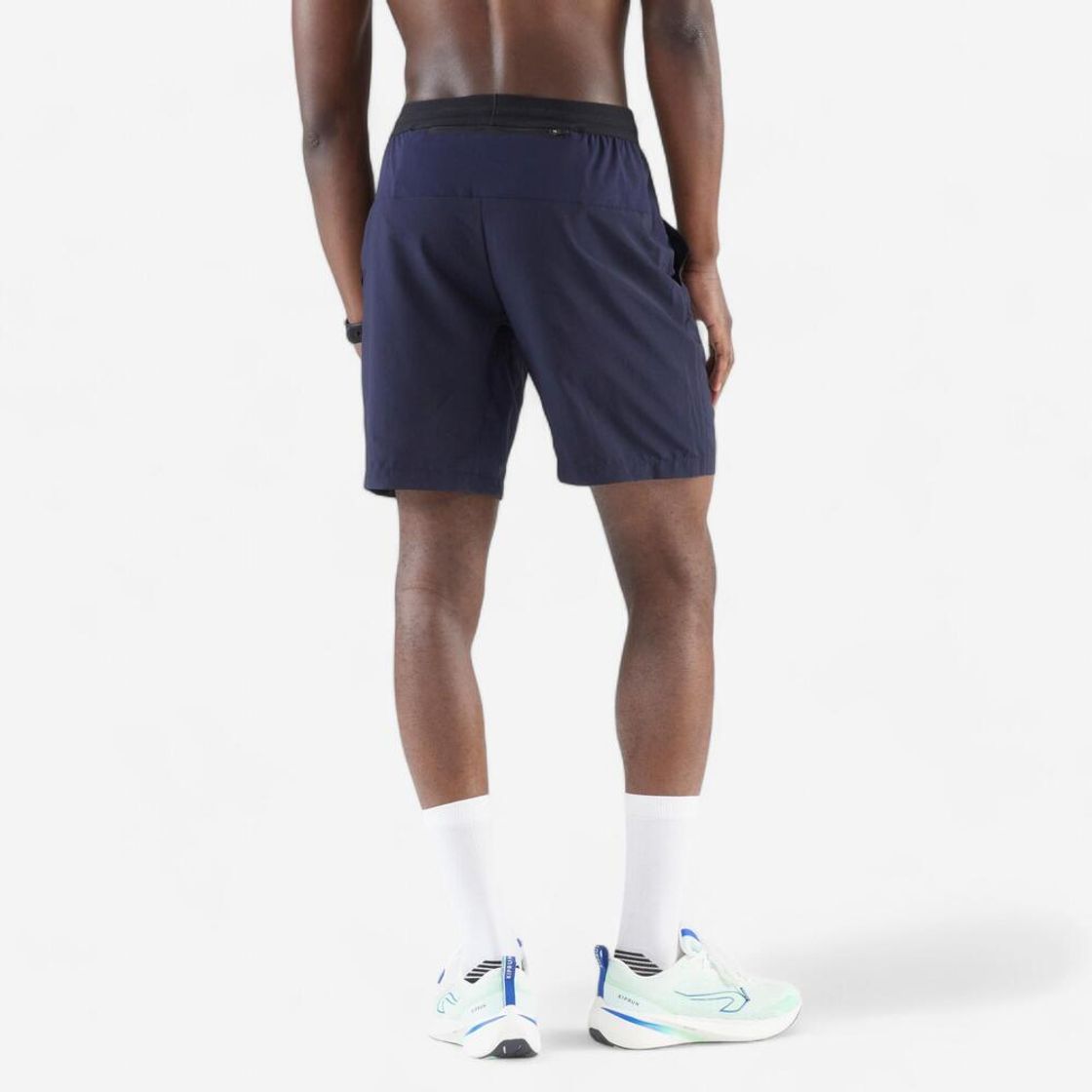 데카트론 남성 8인치 러닝 경량 쇼츠 런 드라이 플러스 500 아스팔트 블루(DECATHLON Men's 8" Running Lightweight Shorts Run Dry Plus 500 Asphalt Blue) - 2