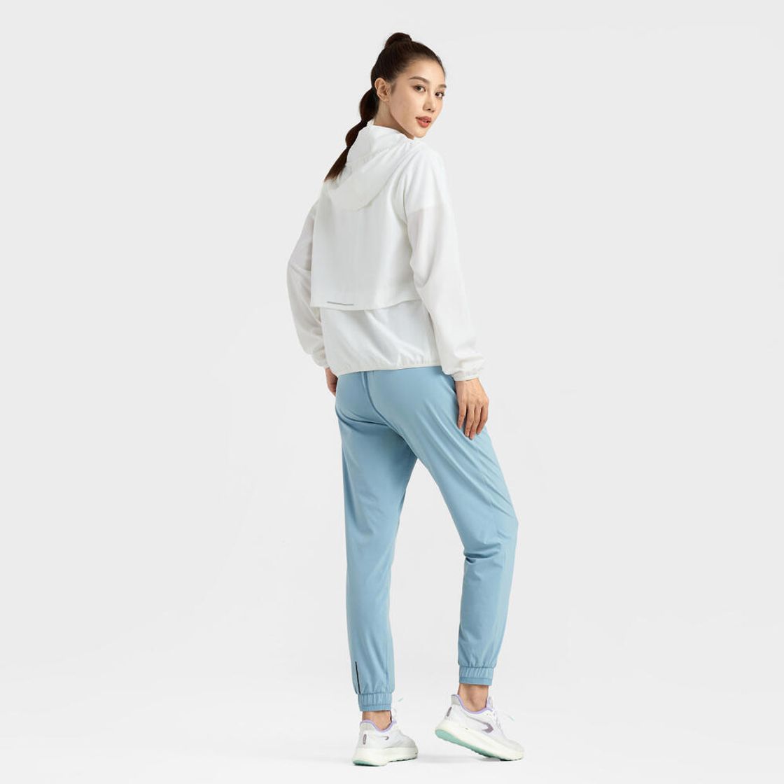 데카트론 여성 러닝 윈드 재킷 런 100 울트라 화이트(DECATHLON Women's Running Wind Jacket Run 100 Ultra White) - 9