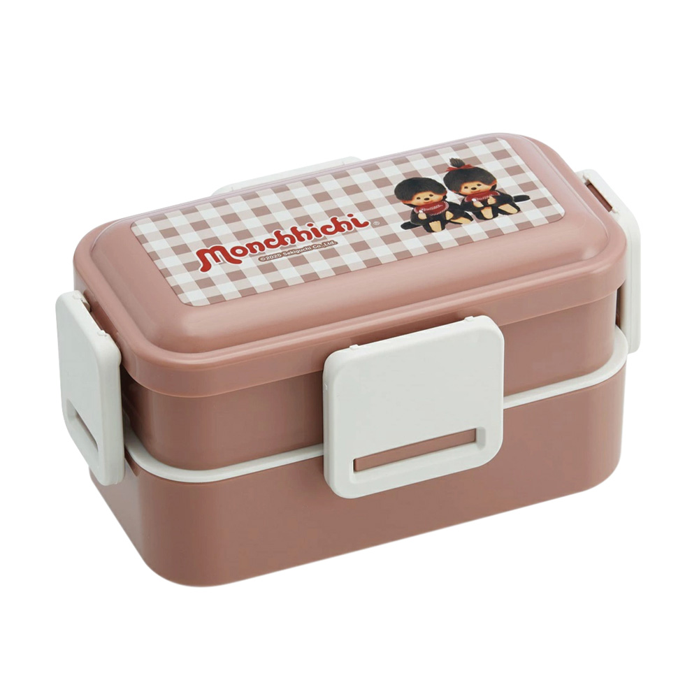몬치치 스케이터 몬치치 돔형 2단 런치 도시락 600ML(Monchhichi Skater Monchhichi 2Tier Lunch Box 600ML) - 3