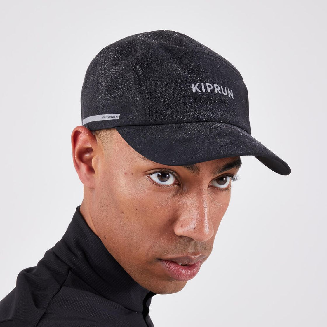 데카트론 러닝 5패널 발수 캡 모자 스모크 블랙(DECATHLON Running 5-Panel Water-Repellent Cap Smoked Black) - 5