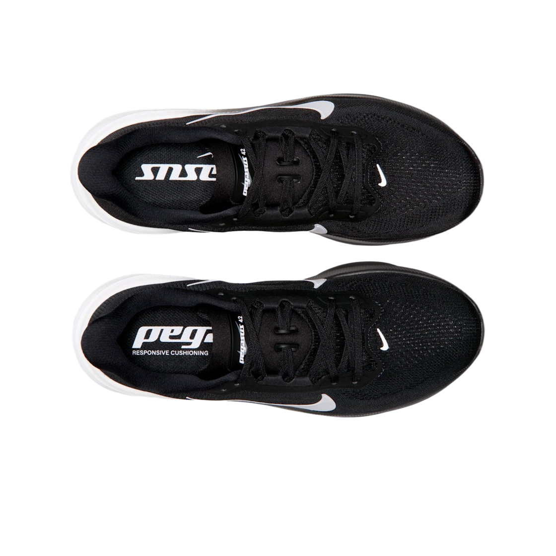 (W) 나이키 페가수스 42 와이드 블랙 아이언 그레이((W) Nike Pegasus 42 Wide Black Iron Grey) - 2