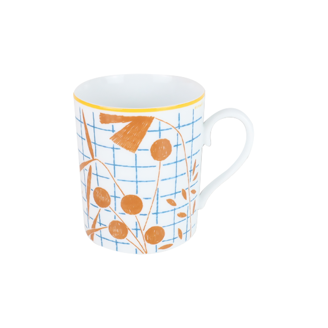 에르메스 A Walk in the Garden 머그컵 오렌지 P043131P(Hermes A Walk in the Garden Orange Mug P043131P) - 1