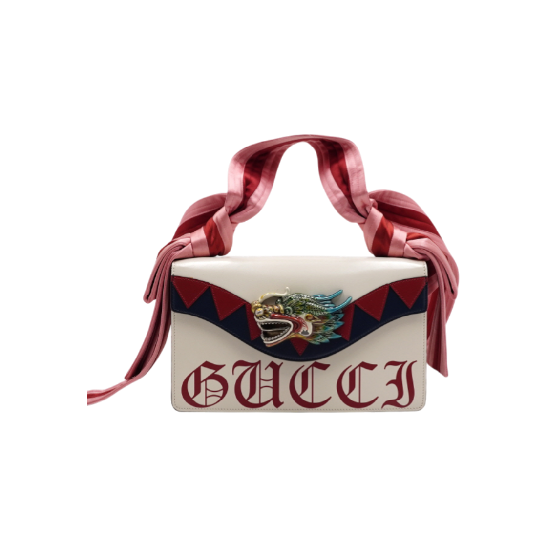 ITQVK4SB8D83 Gucci 466404 Dragon Silk Tote & Shoulder Bag