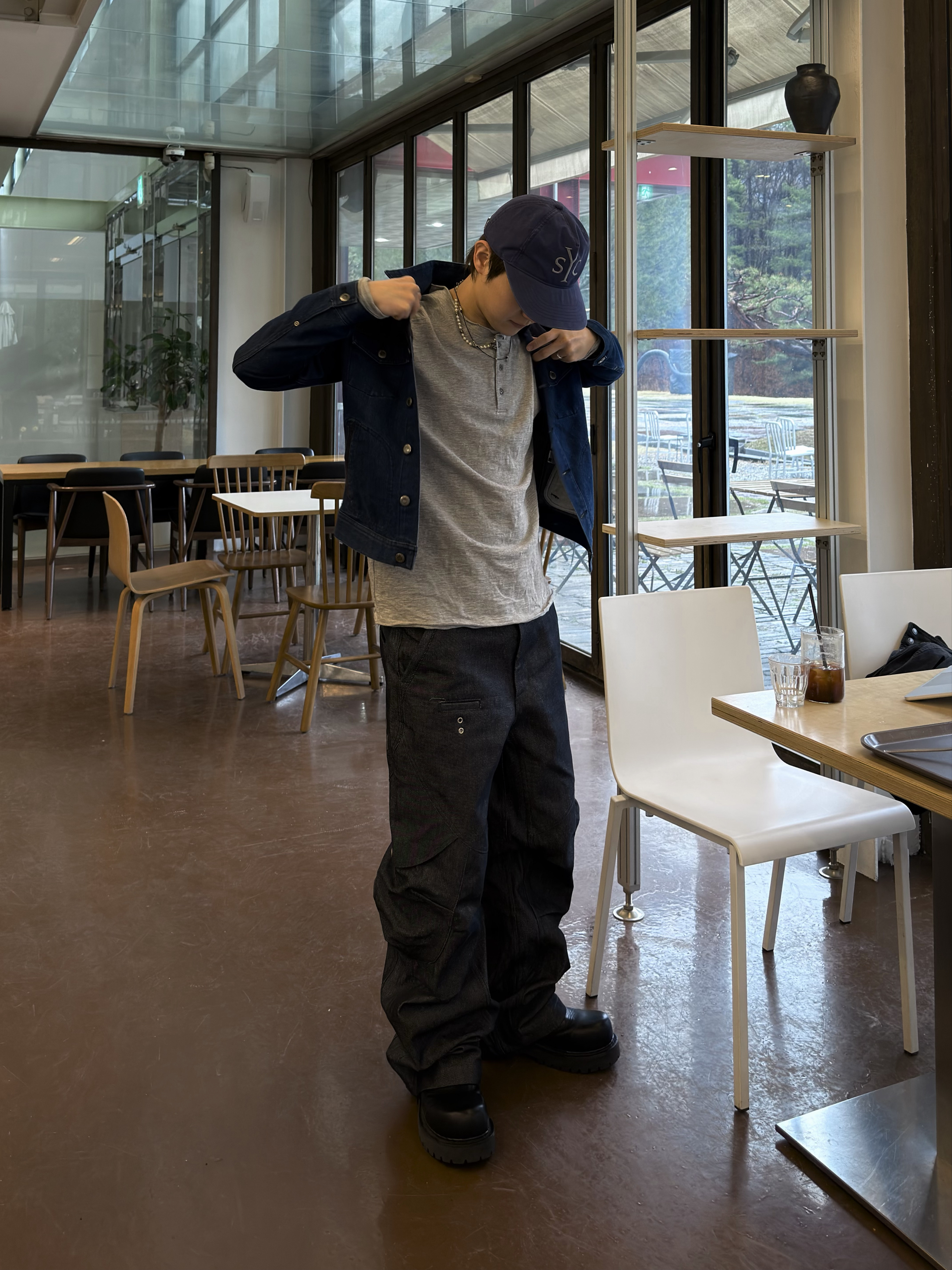IGNOTA Core:14 Shell Cargo Pants Indigo, LOSTGARDEN Phantom 착용 스타일 - 6