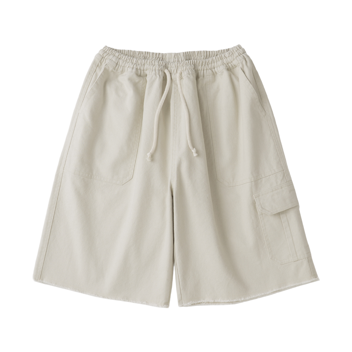 에토아 피그먼트 다이드 옥스포드 하프팬츠 아이보리(aetoa Pigment-Dyed Oxford Half Pants Beige)