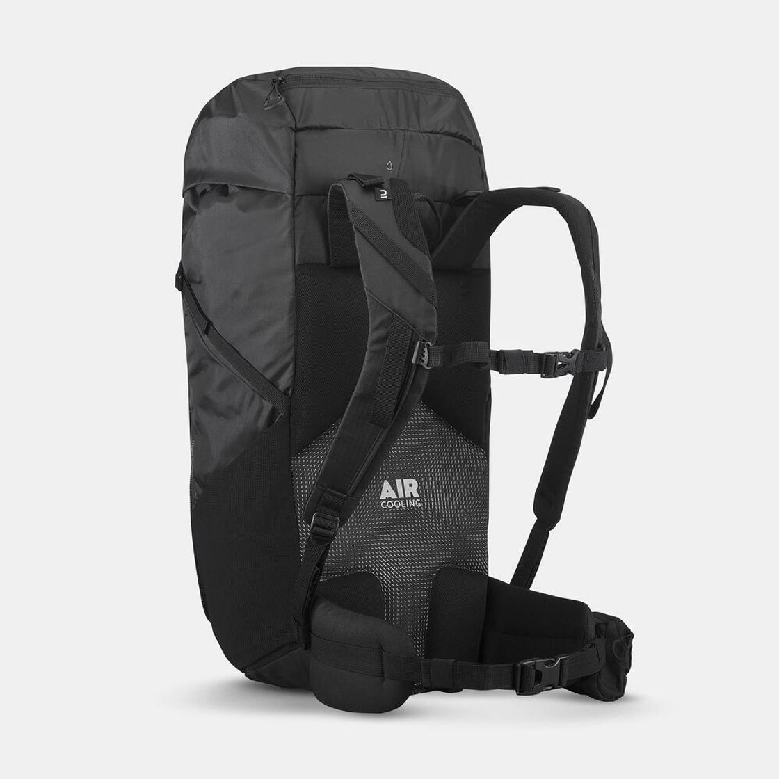 데카트론 등산 백팩 35L MH100 스모크 블랙(DECATHLON Hiking Backpack 35L MH100 Smoked Black) - 3
