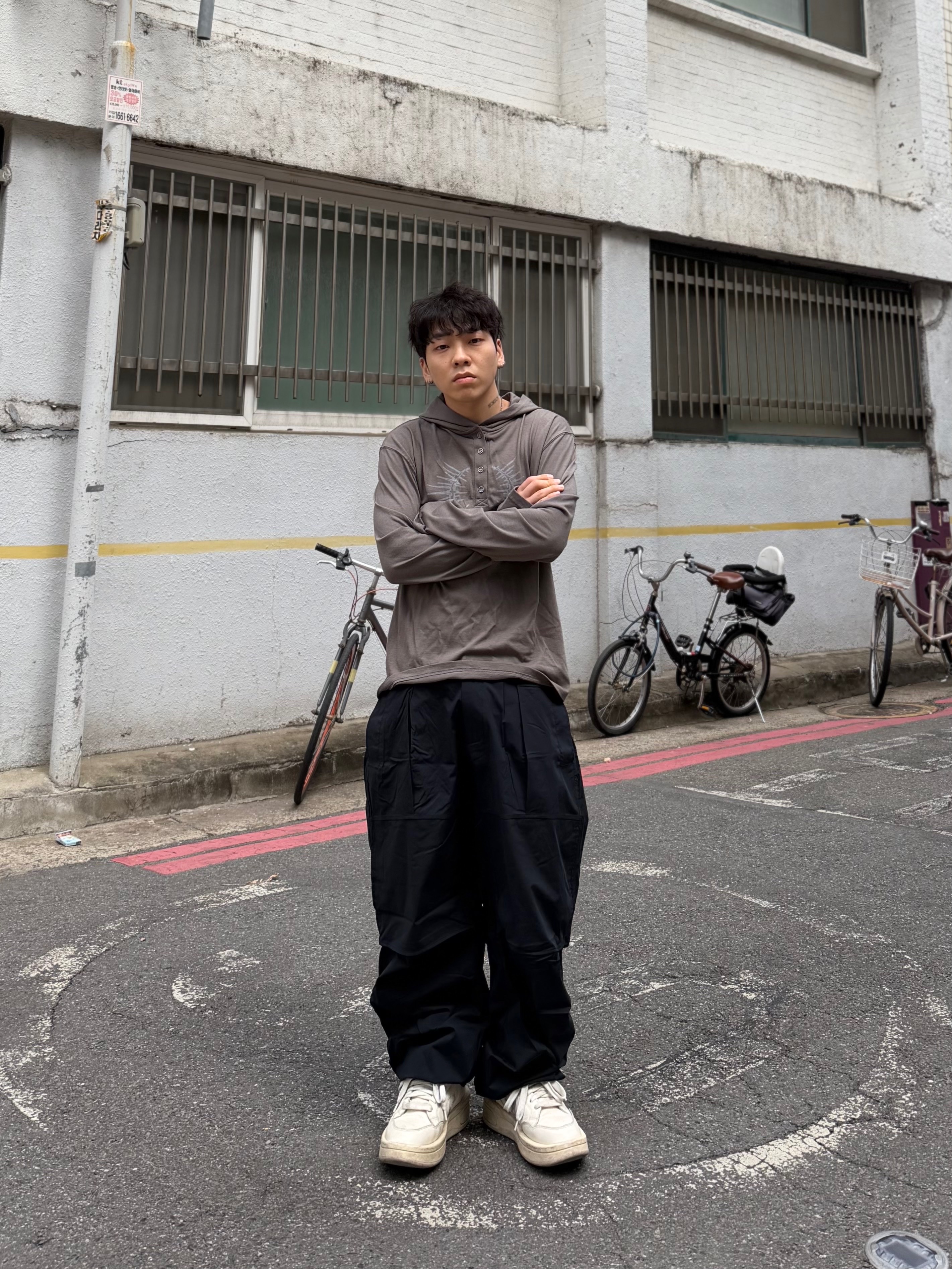 Converse x Drkshdw Turbowpn Egret 착용 스타일 - 1