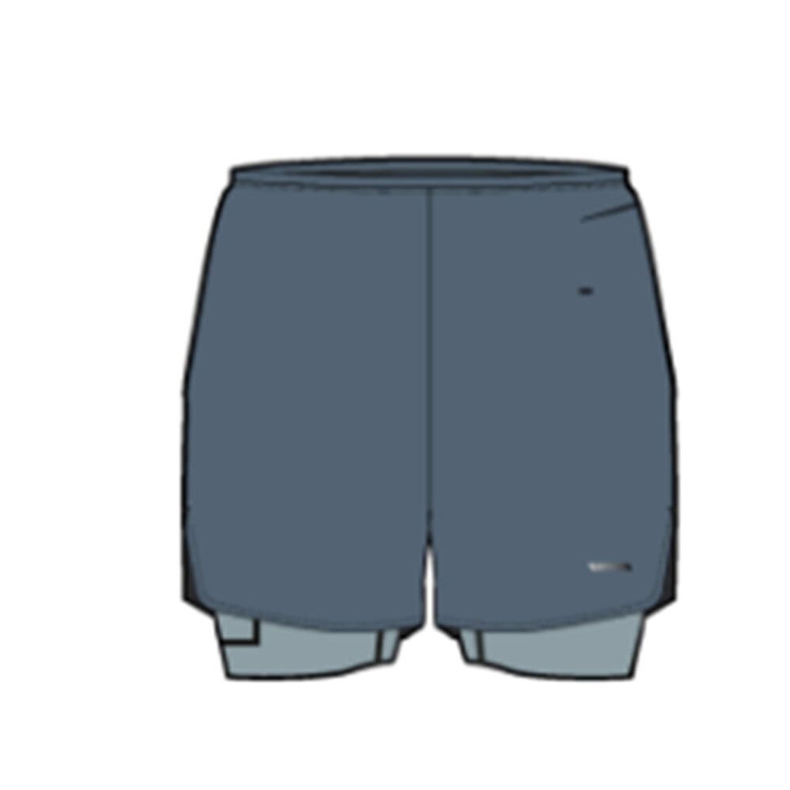 데카트론 남성 5인치 러닝 투인원 쇼츠 런 500 스톰 블루(DECATHLON Men's 5" Running 2-in-1 Shorts Run 500 Storm Blue) - 8