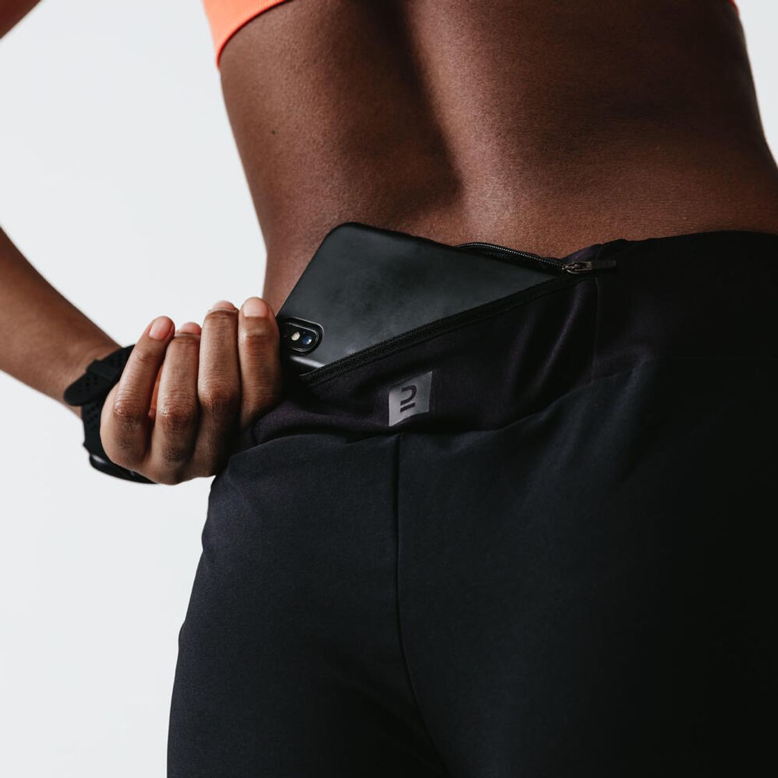 데카트론 여성 4인치 러닝 쇼츠 런 드라이 100 스모크 블랙(DECATHLON Women's 4" Running Shorts Run Dry 100 Smoke Black) - 9
