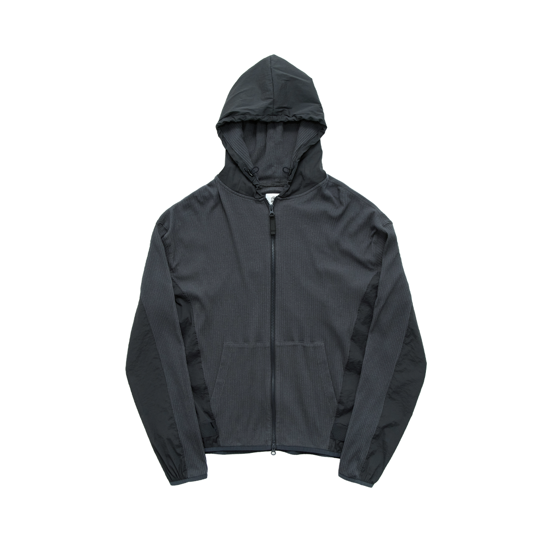 폴리테루 A.F. 블록 집 후디 (재페니즈 저지) 블루(Polyteru A.F. Block Zip Hoodie (Japanese Jersey) Blue) - 1