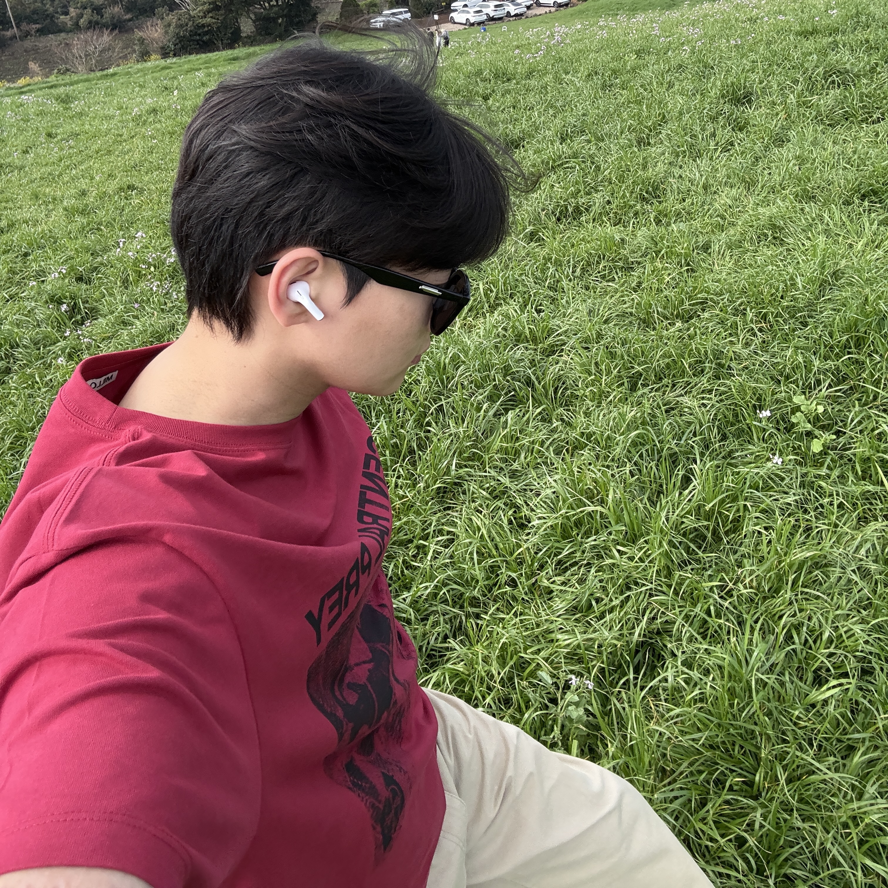 Millo Archive Central Prey T-Shirts Deep Red 착용 스타일 - 1