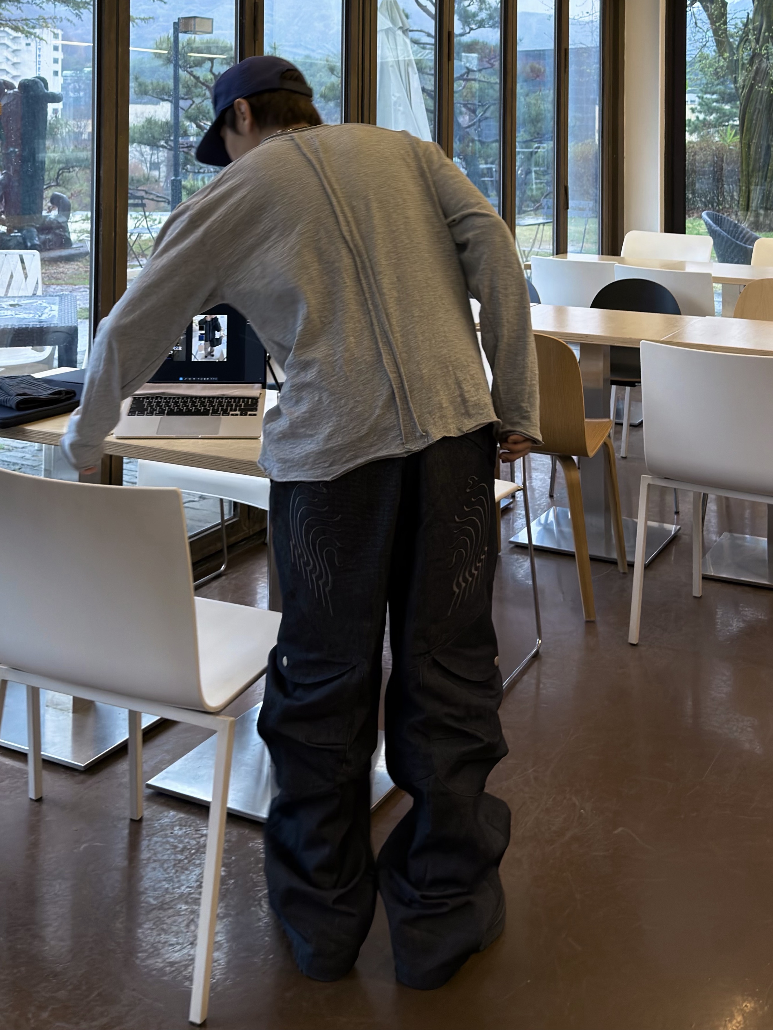 IGNOTA Core:14 Shell Cargo Pants Indigo, LOSTGARDEN Phantom 착용 스타일 - 7