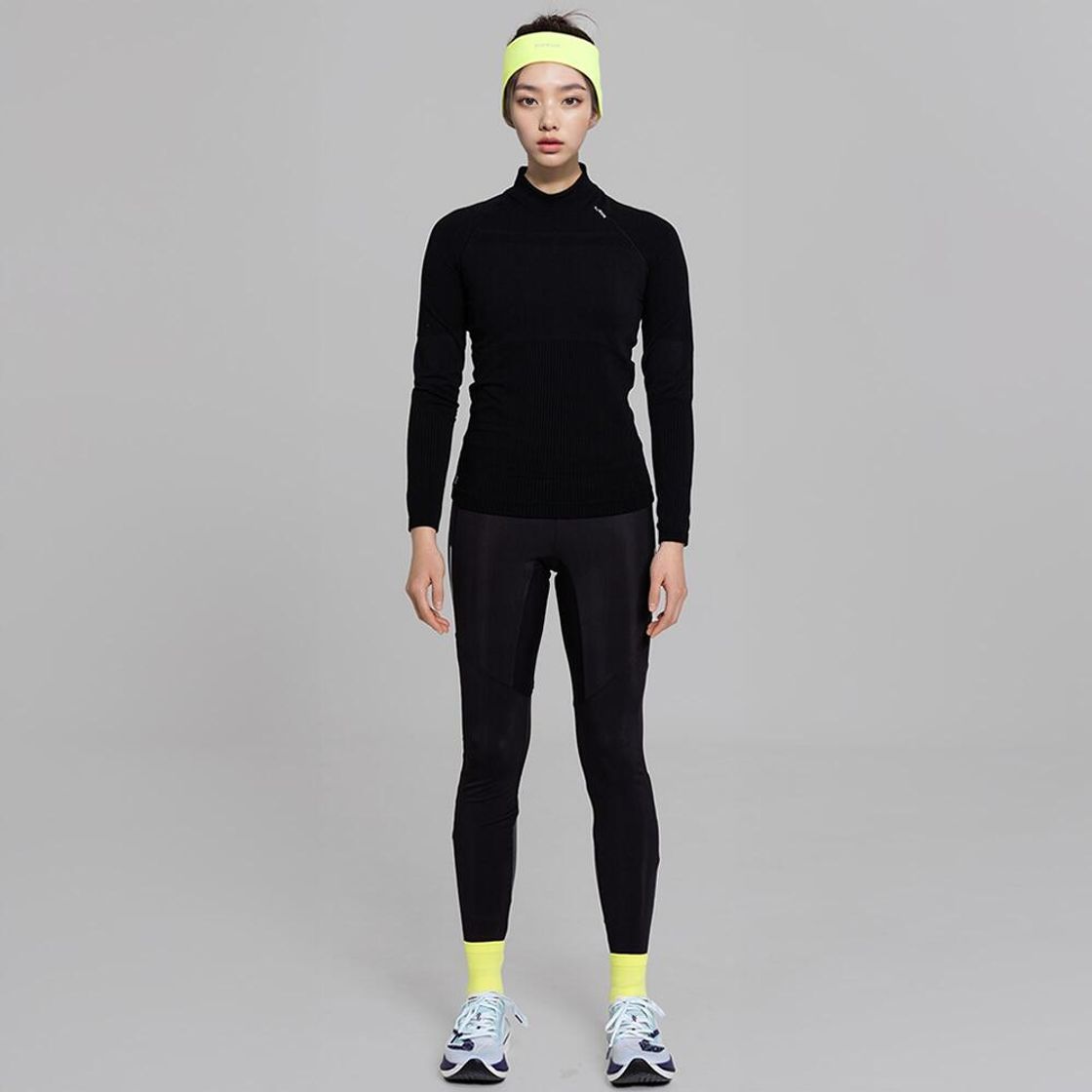 데카트론 여성 러닝 심리스 긴팔 티 런 스킨케어 500 스모크 블랙(DECATHLON Women's Running Seamless Long-Sleeved T-Shirt Run Skincare 500 Smoke Black) - 8
