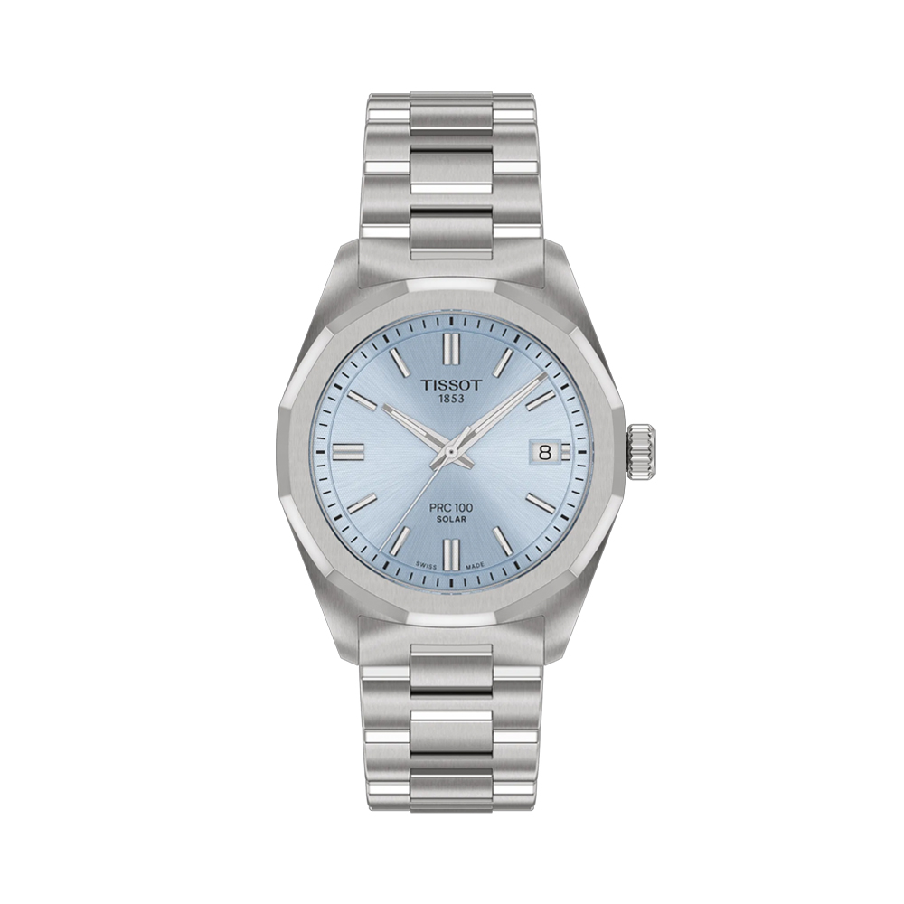 [25% 쿠폰] 티쏘 PRC 100 솔라 쿼츠 34mm 스테인리스 스틸 아이스 블루([25% 쿠폰] Tissot PRC 100 Solar Quartz 34mm Stainless Steel Ice Blue) - 2